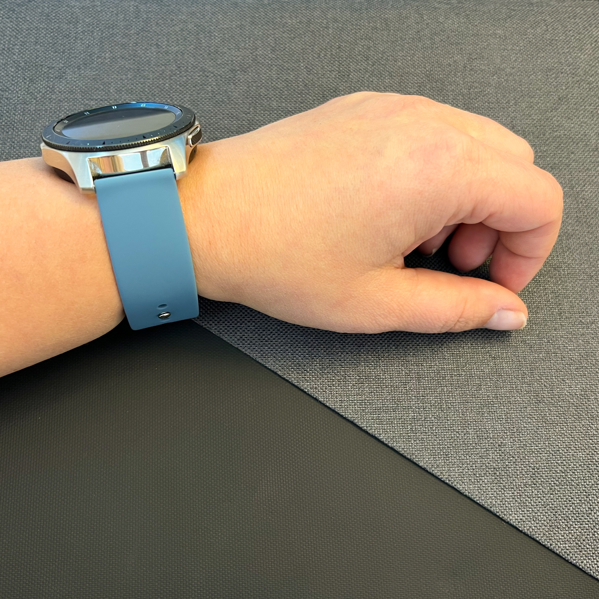 Samsung Galaxy Watch siliconen sport band - leisteen