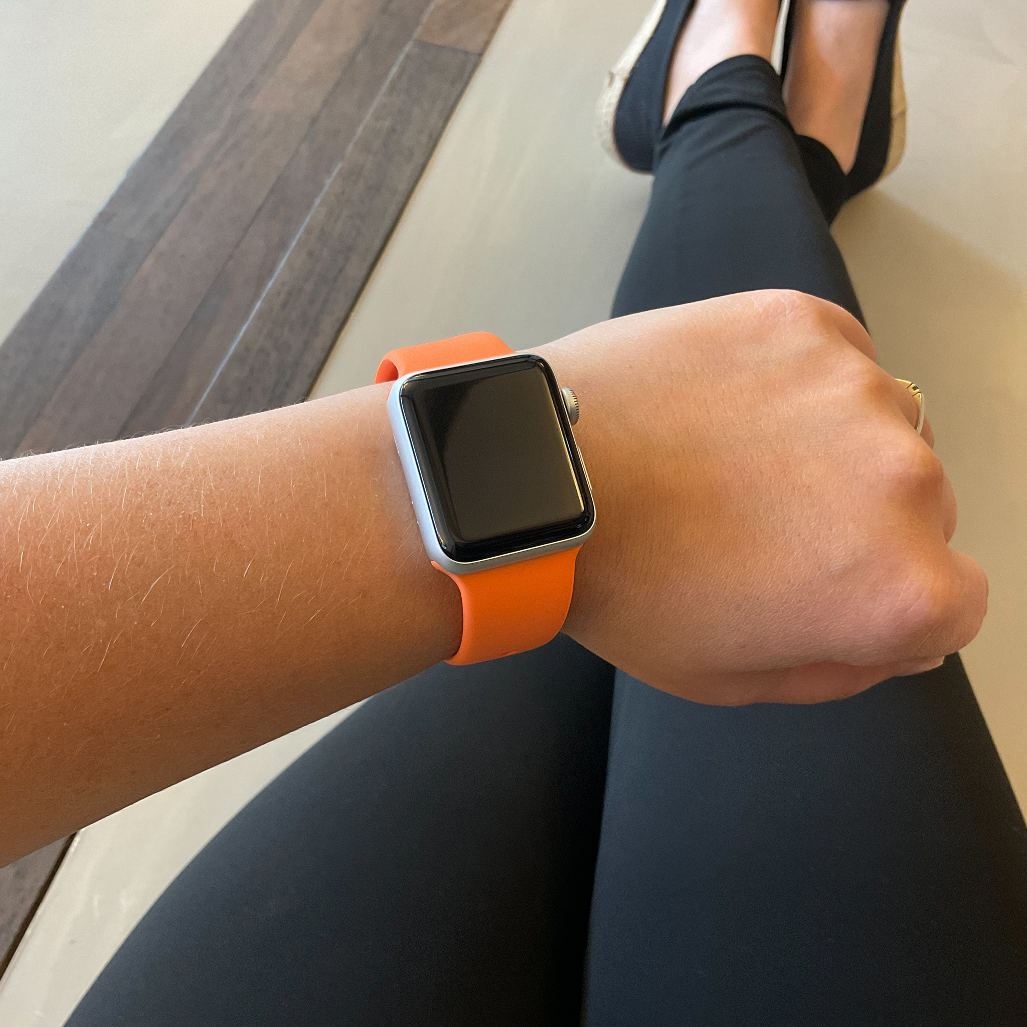 Apple Watch sport band - kumquat