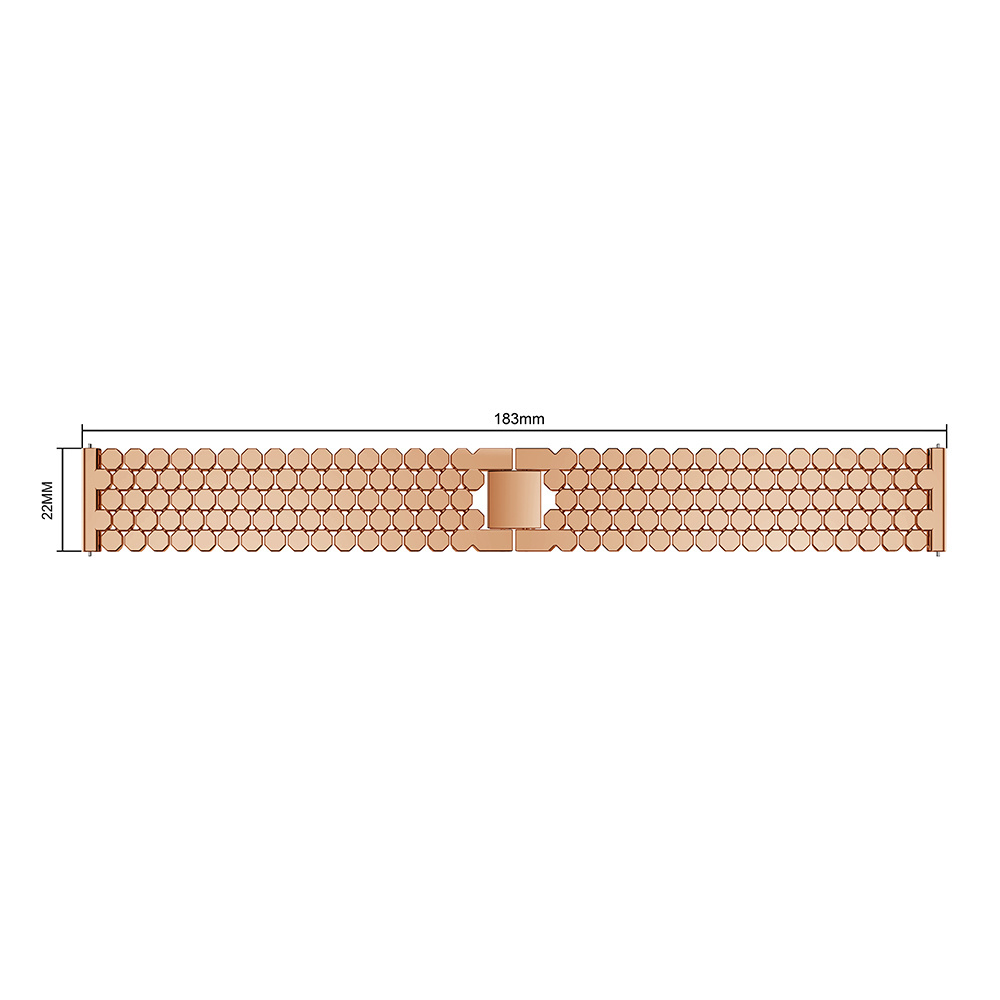Huawei GT vis stalen schakel band - rose goud