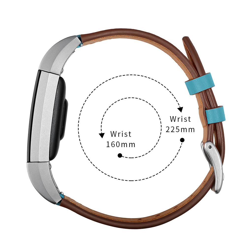 Fitbit Charge 2 premium leren band - lichtblauw Fitbit Charge 2 premium leren band - lichtblauw