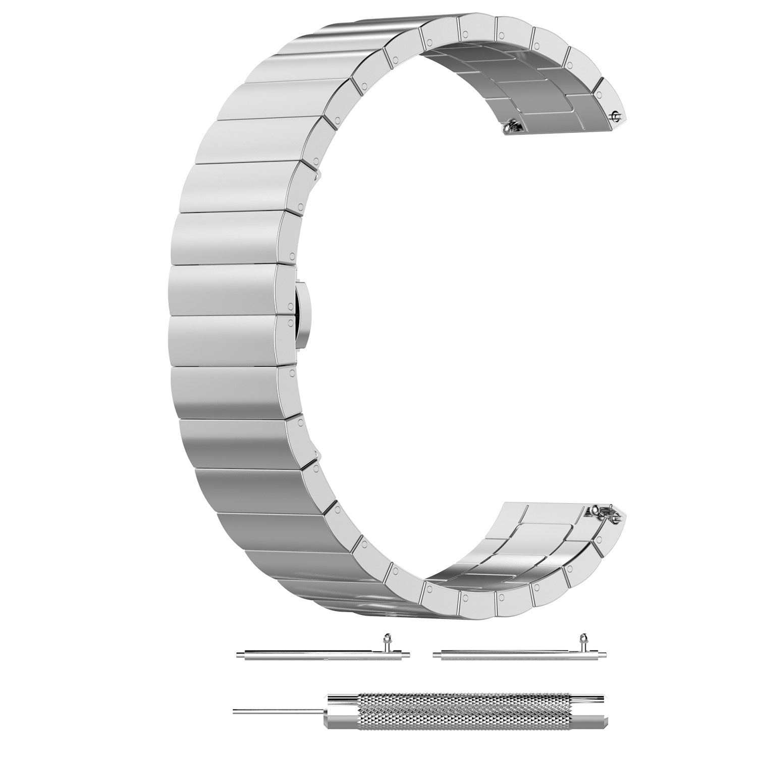 Polar Ignite stalen schakel band - zilver