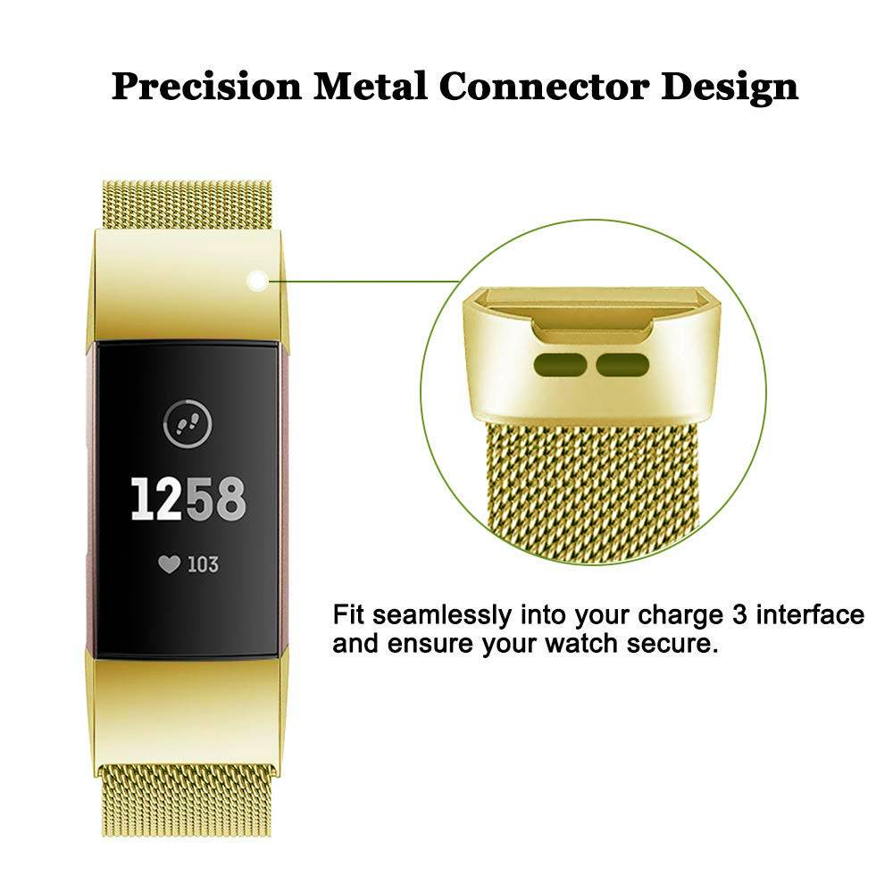 Fitbit Charge 3 & 4 milanese band - goud