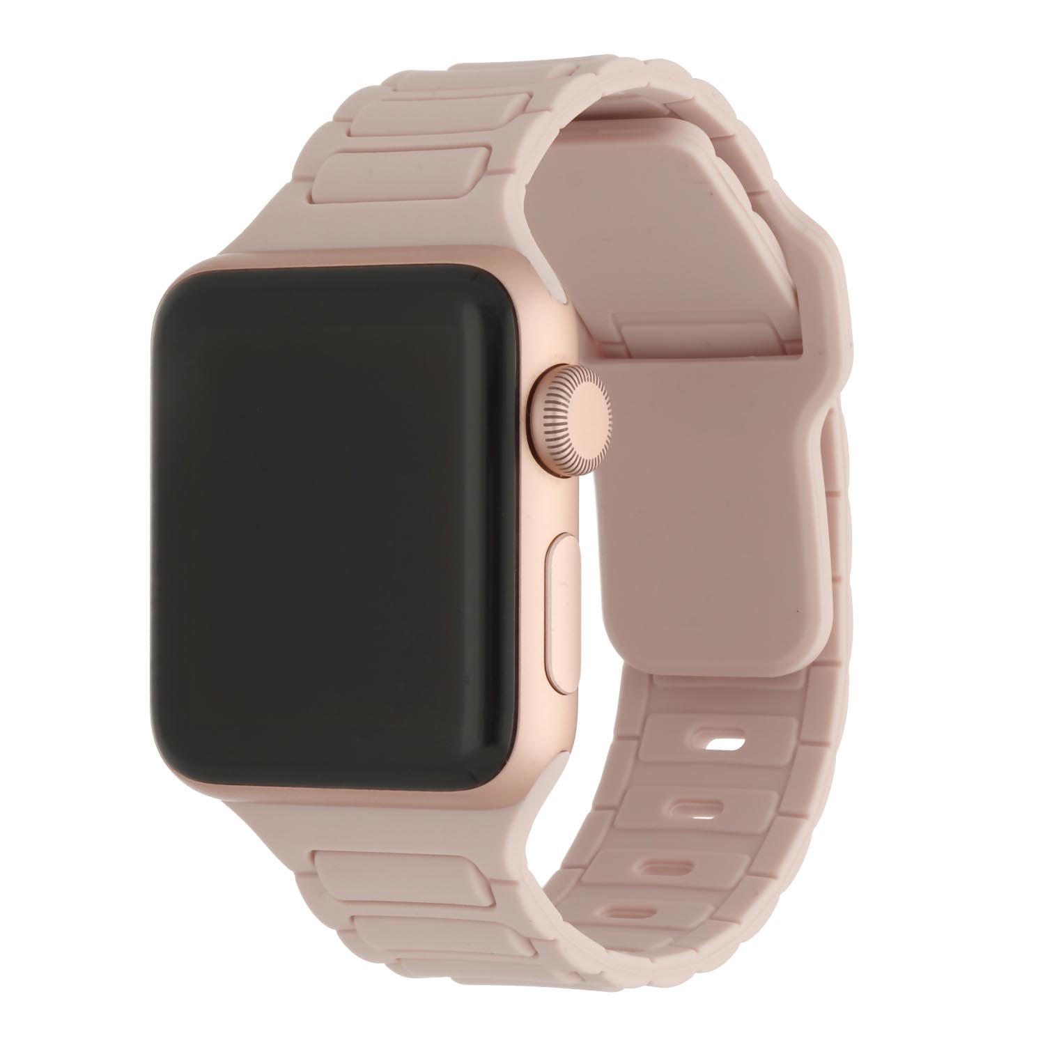 Apple Watch band Raveo – siliconen – lichtroze