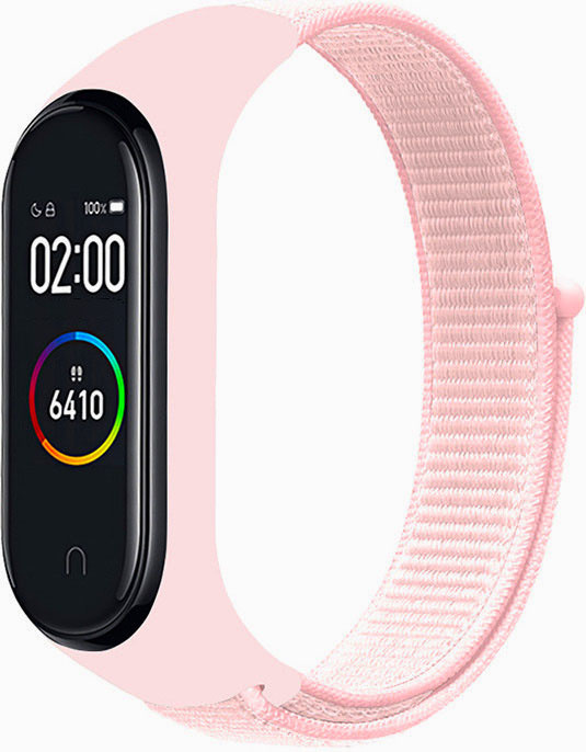 Xiaomi Mi 3/4/5/6 nylon sport loop band - parel roze