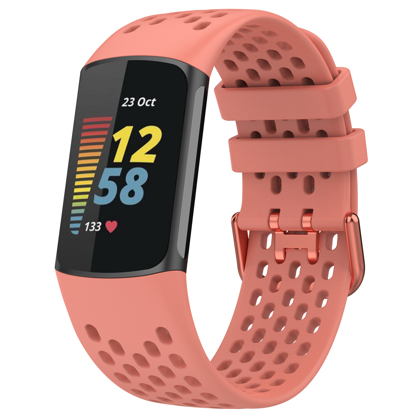 Fitbit Charge 5 sport point band - roze