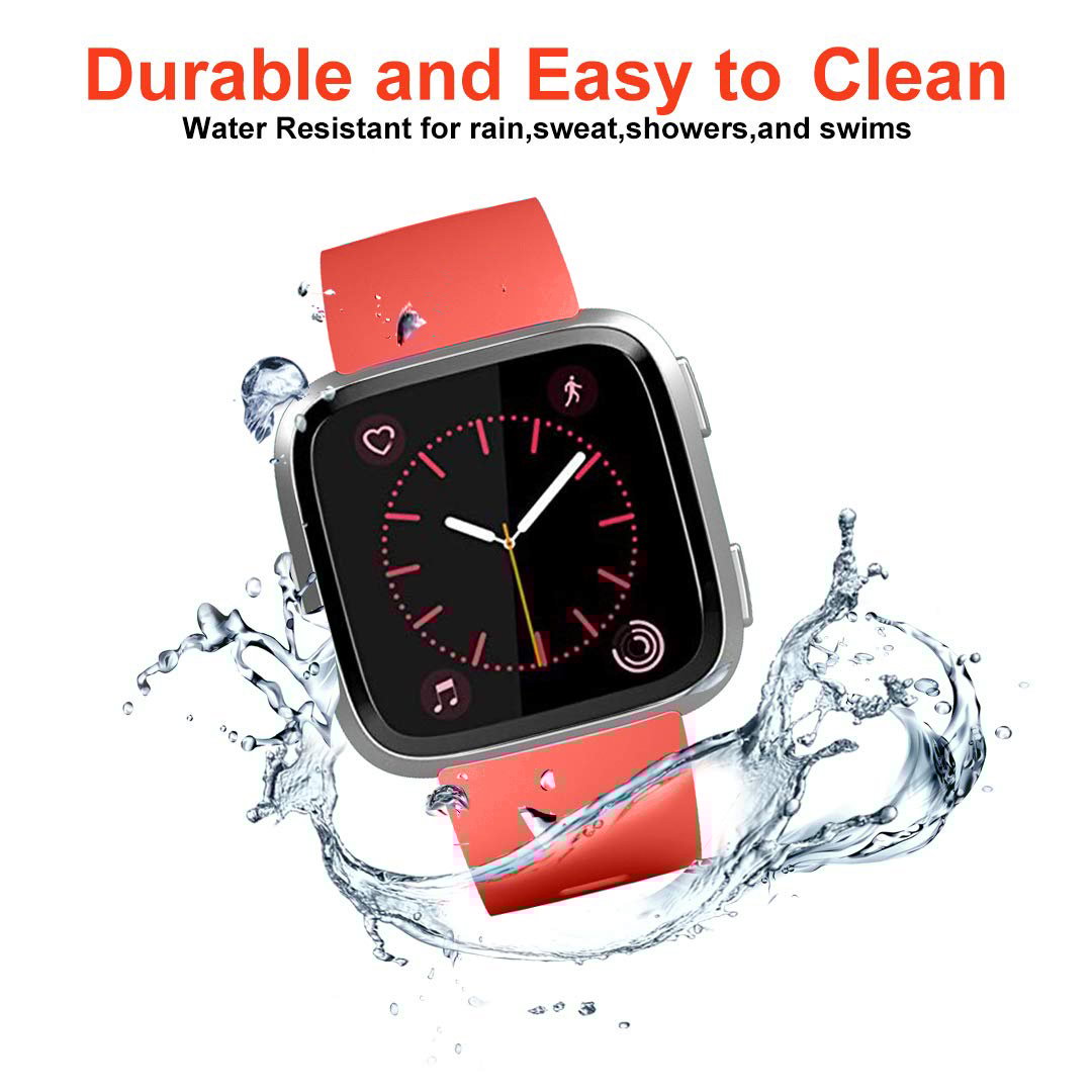 Fitbit Versa sport band - oranje rood