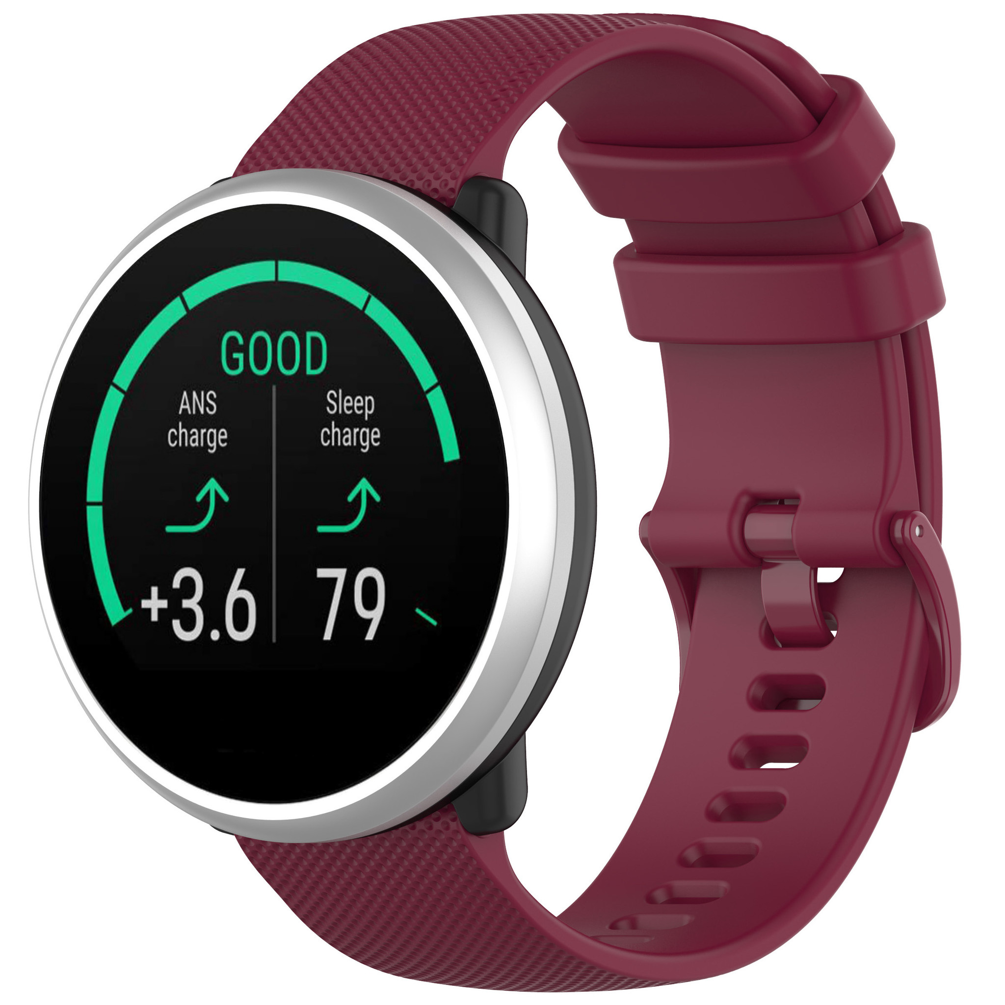 Polar Ignite sport gesp band - wijn rood