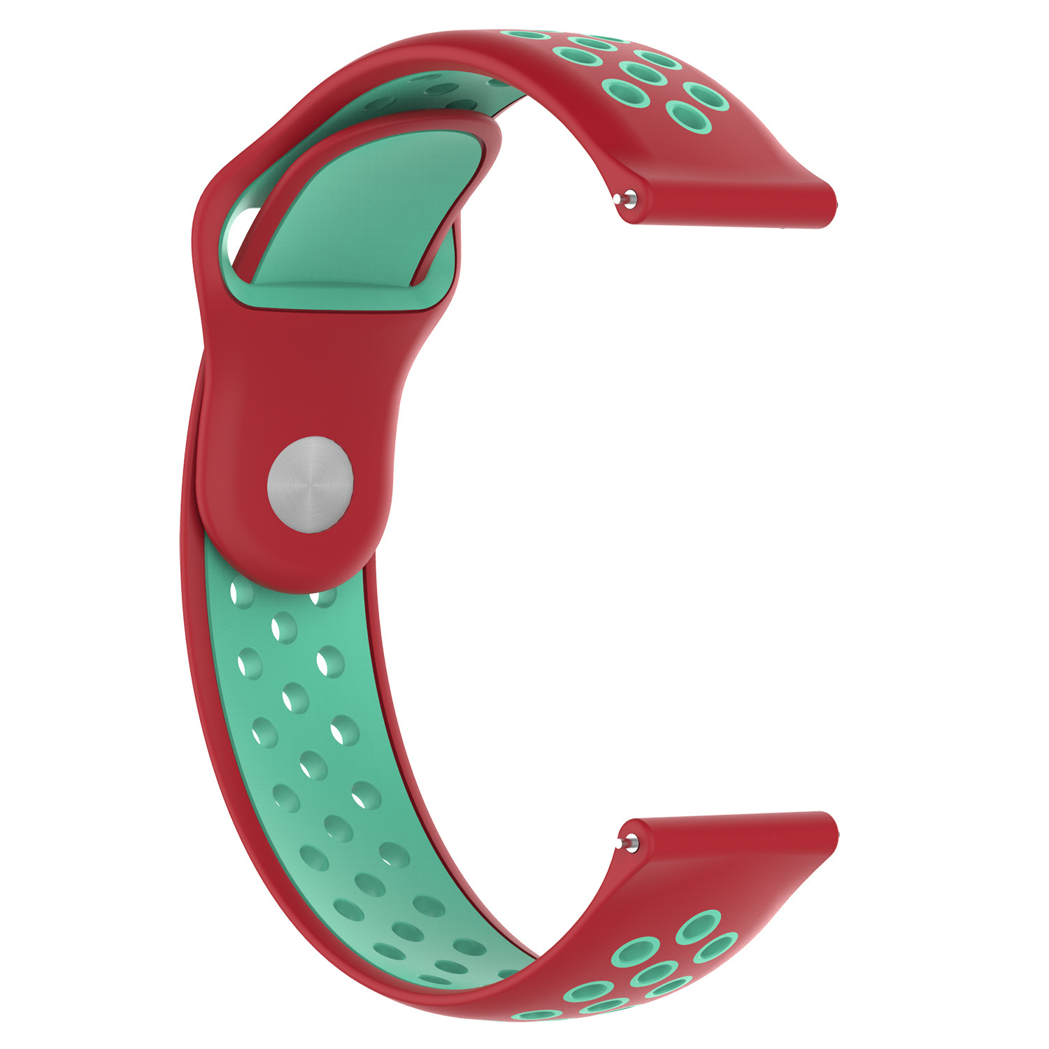 Huawei Watch GT dubbel sport band - rood groenblauw