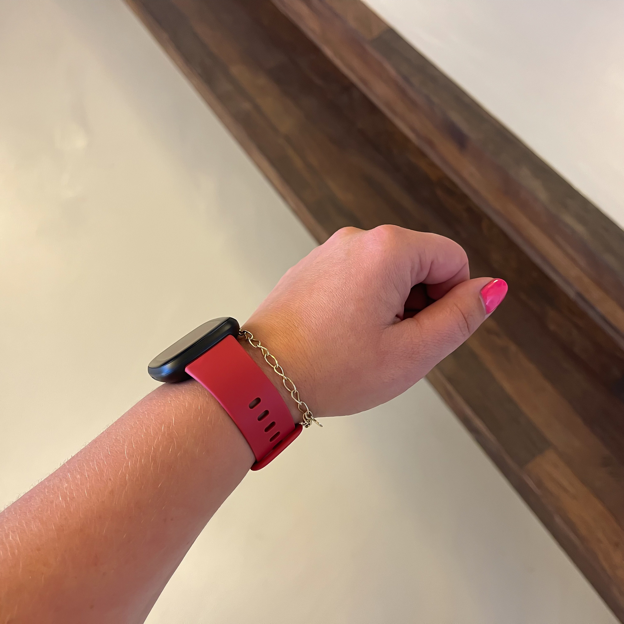 Fitbit Versa 3 / Sense sport band - donkerrood