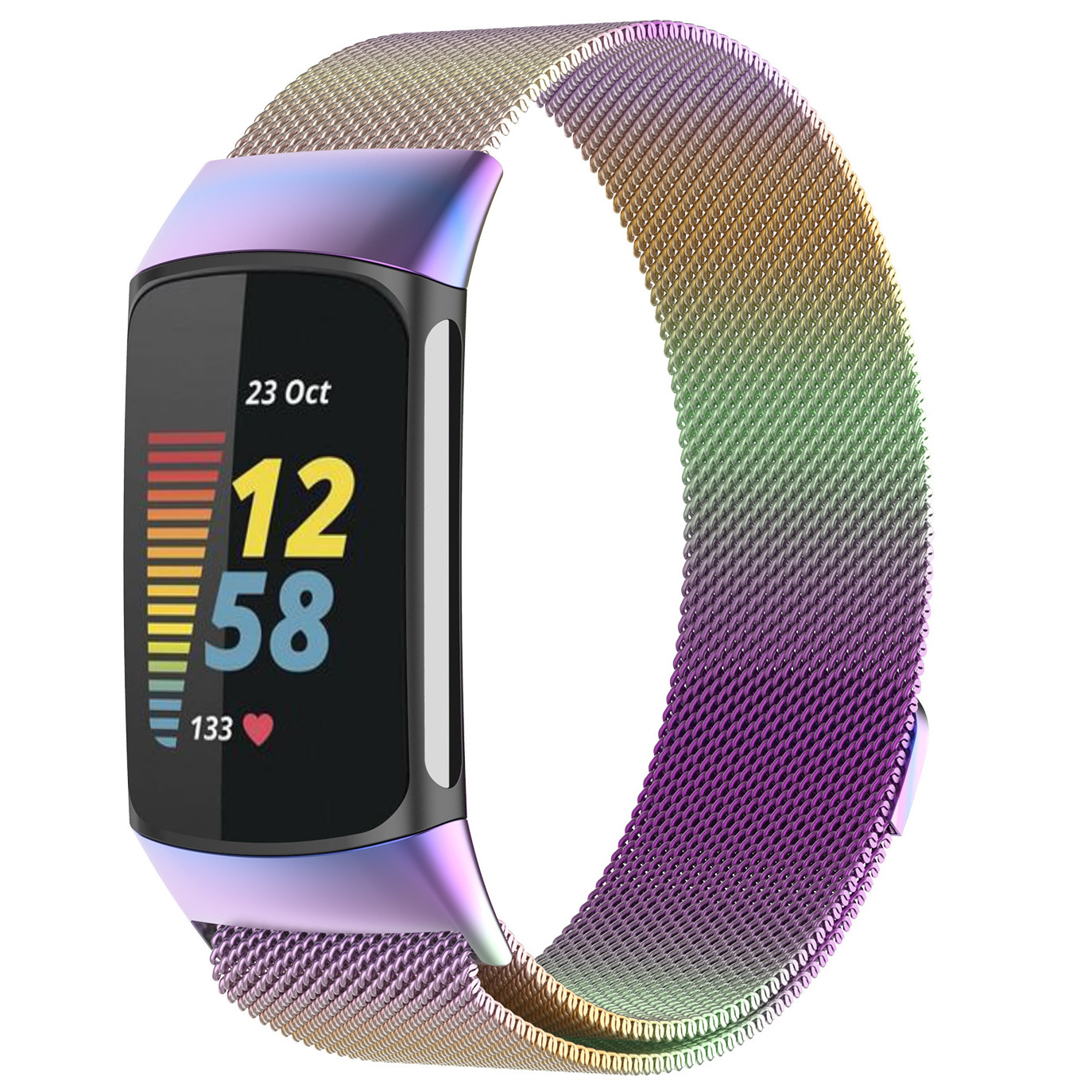 Fitbit Charge 5 milanese band - kleurrijk