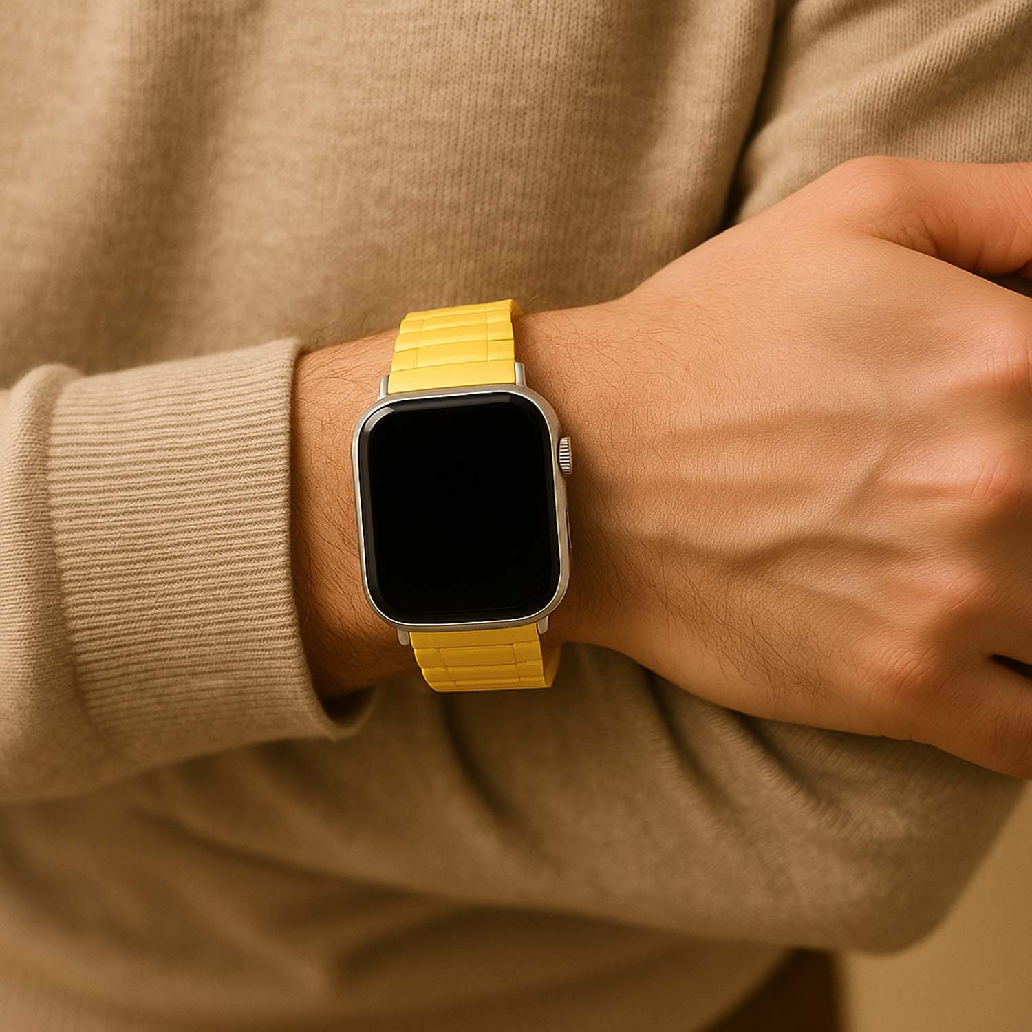 Apple Watch band Zyro – siliconen – geel