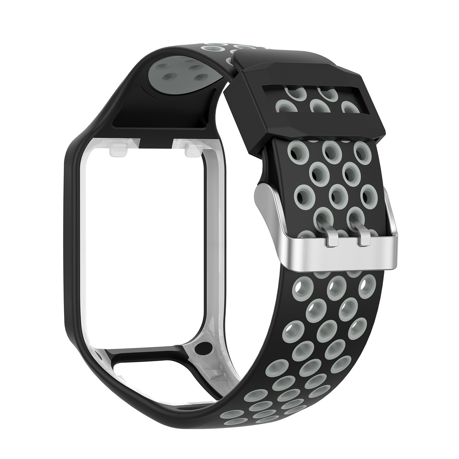 TomTom Runner / Spark / Adventure dubbel sport band - zwart grijs