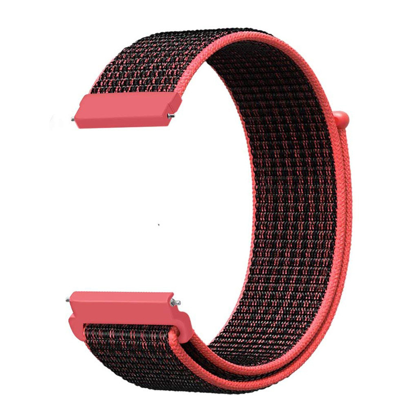 Garmin Vivoactive / Vivomove nylon band - roze zwart