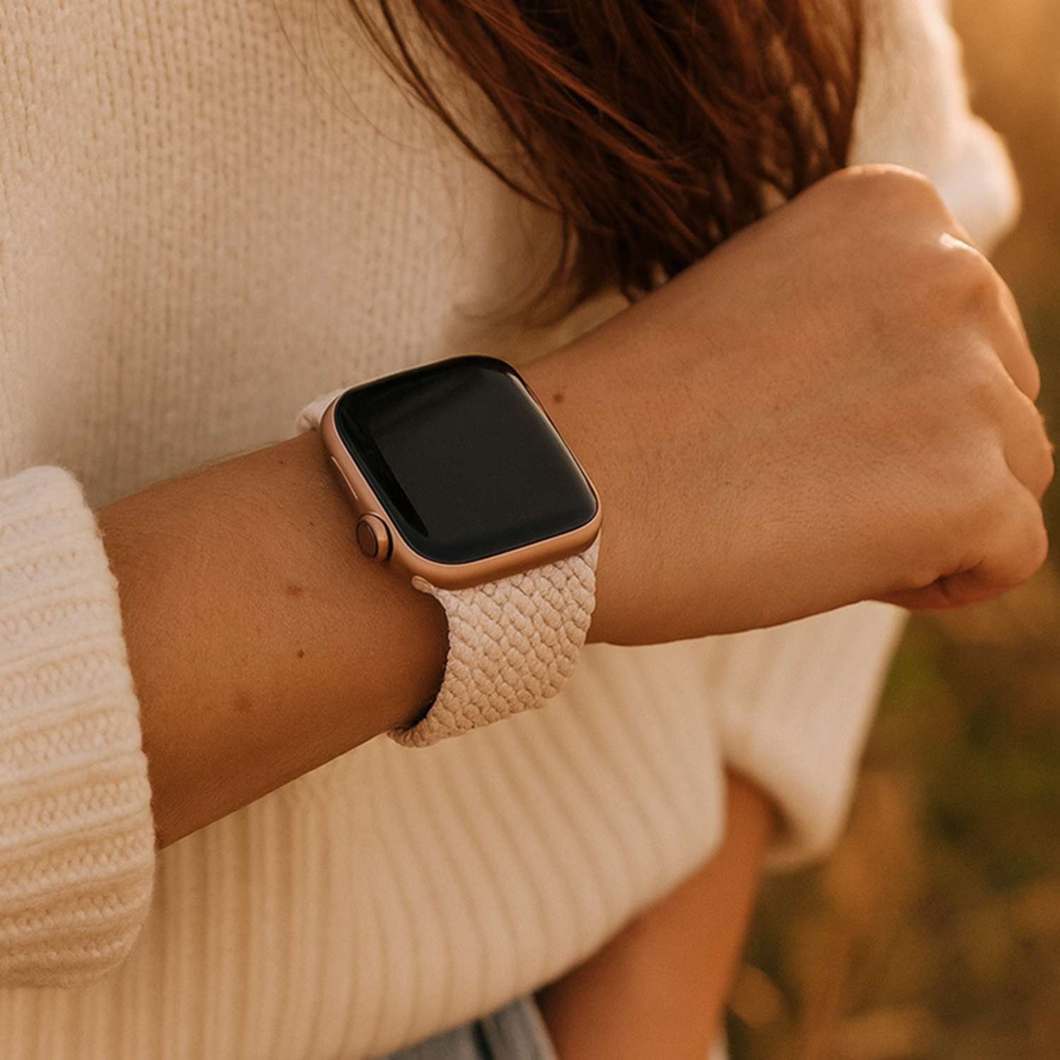 Apple-Watch-Nylon-Gevlochten-solo-band-7440850084011-Sterrenlicht-3