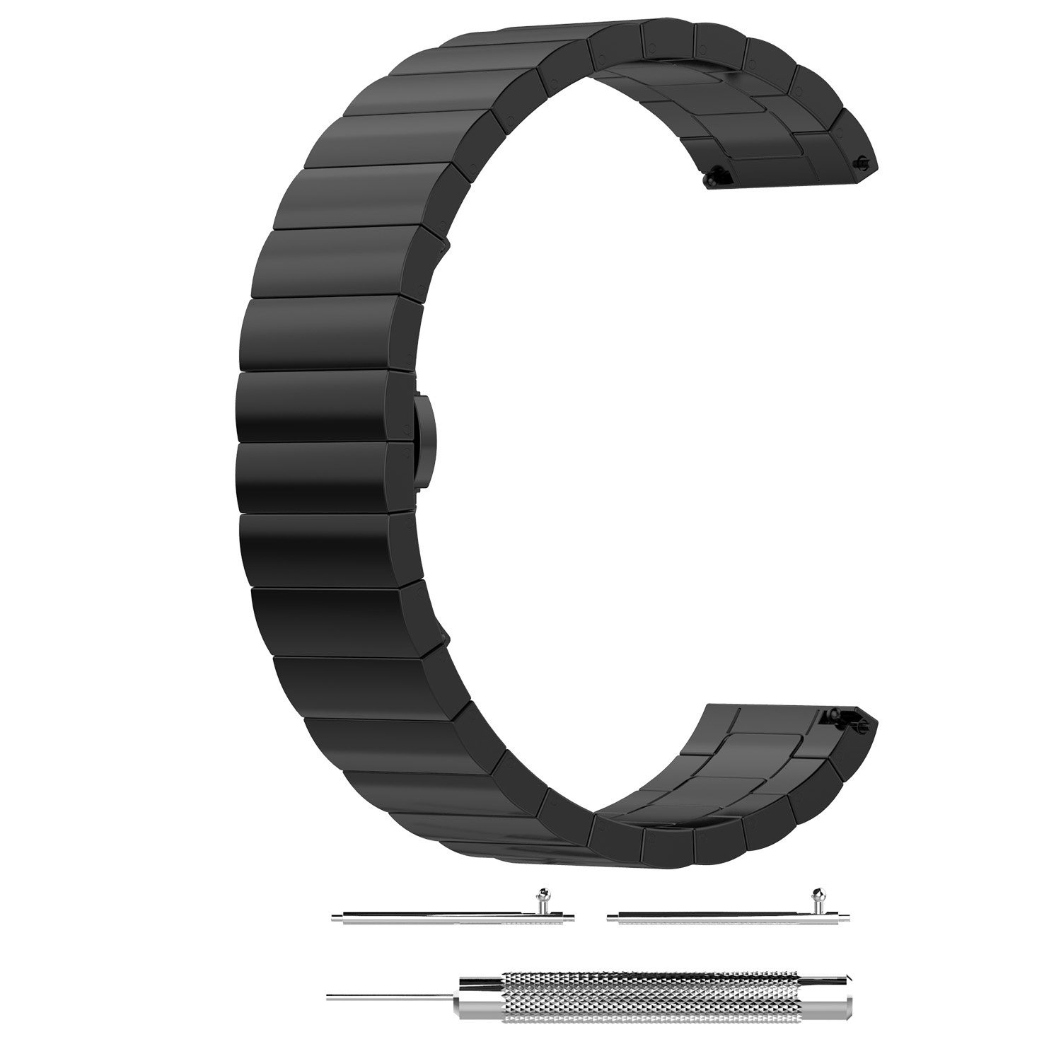 Samsung Galaxy Watch stalen schakel band - zwart