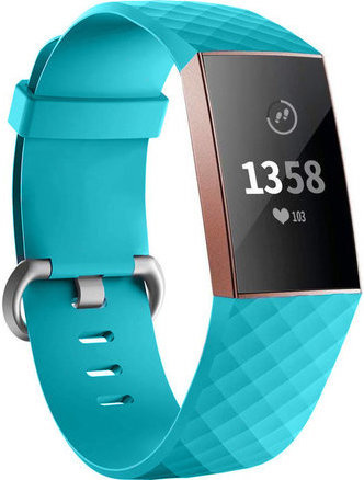 Fitbit Charge 3 & 4 sport wafel band - groenblauw Fitbit Charge 3 & 4 sport wafel band - groenblauw