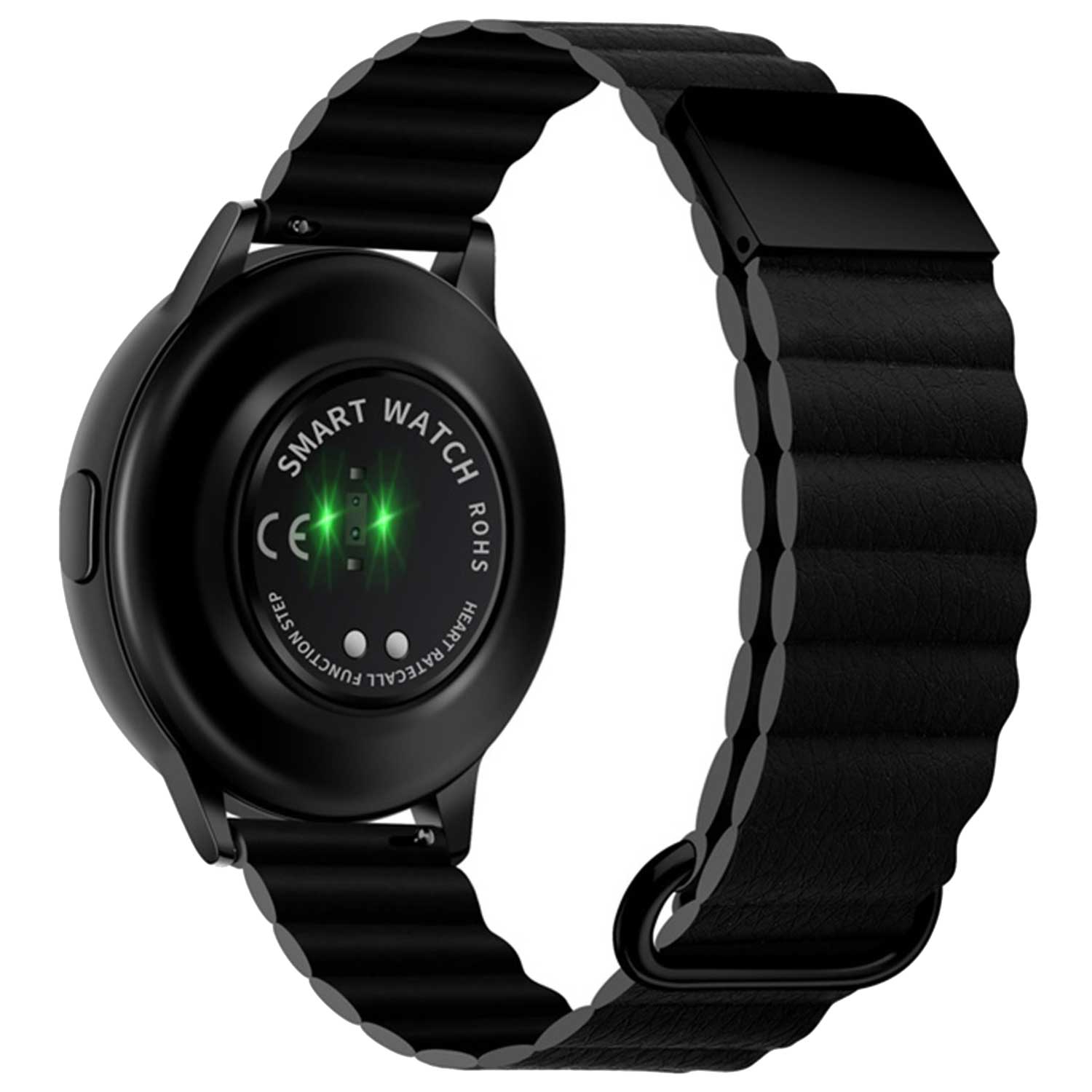 Samsung Galaxy Watch 7 magnetische leren band - zwart