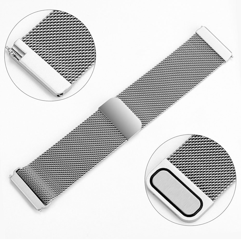 Fitbit Versa milanese band - zilver