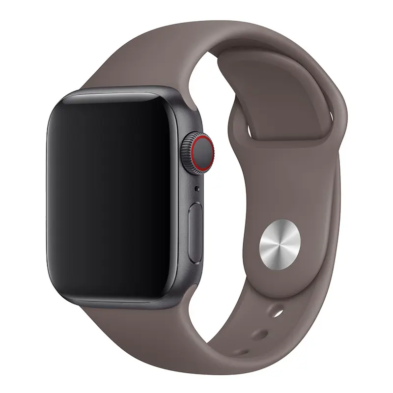 Apple Watch sport band kust grijs