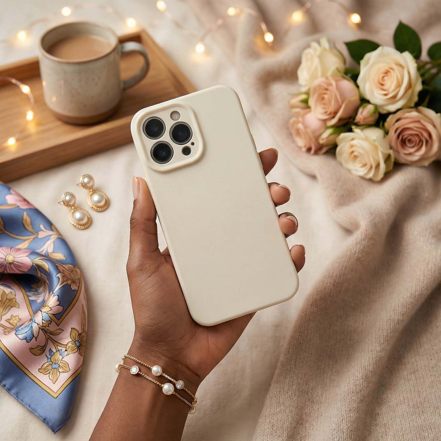 iPhone 13 hoesje Coloree - siliconen - sterrenlicht