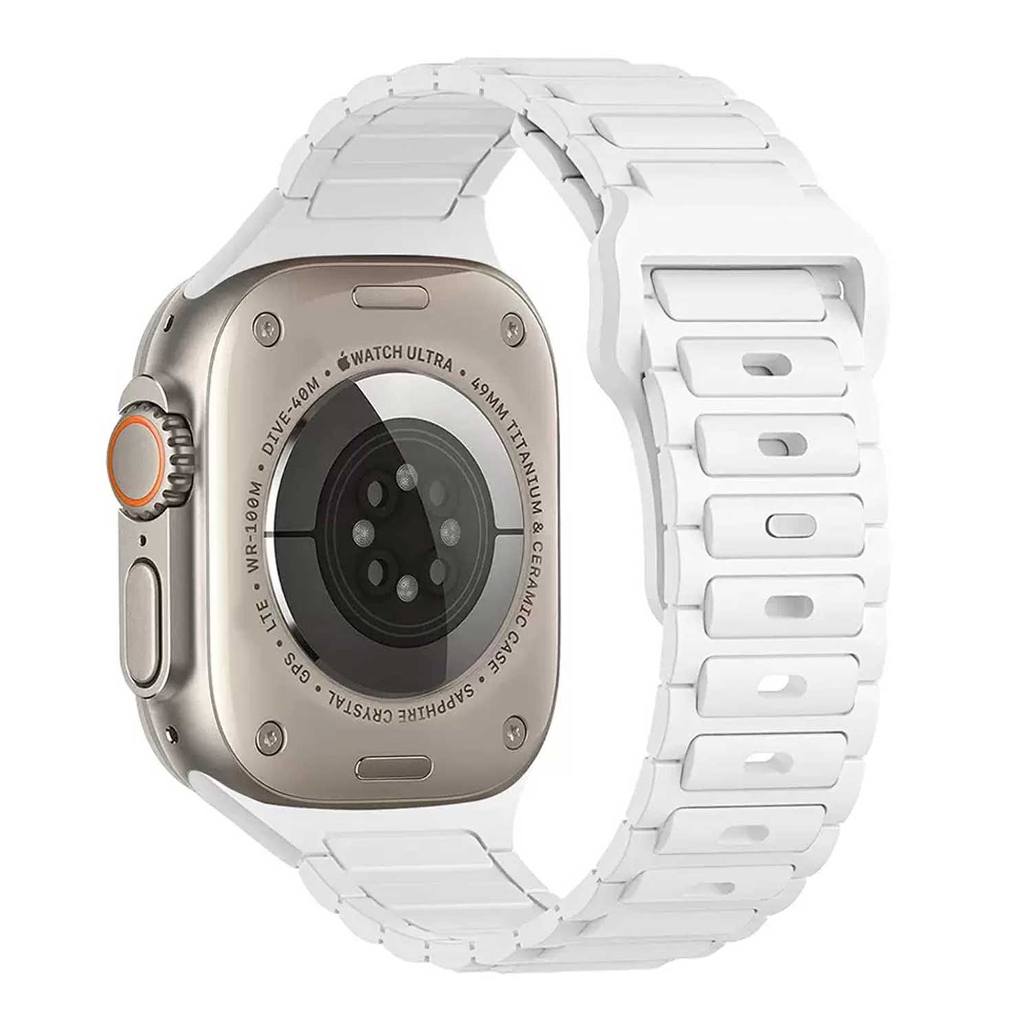 Apple Watch band Raveo – siliconen – wit