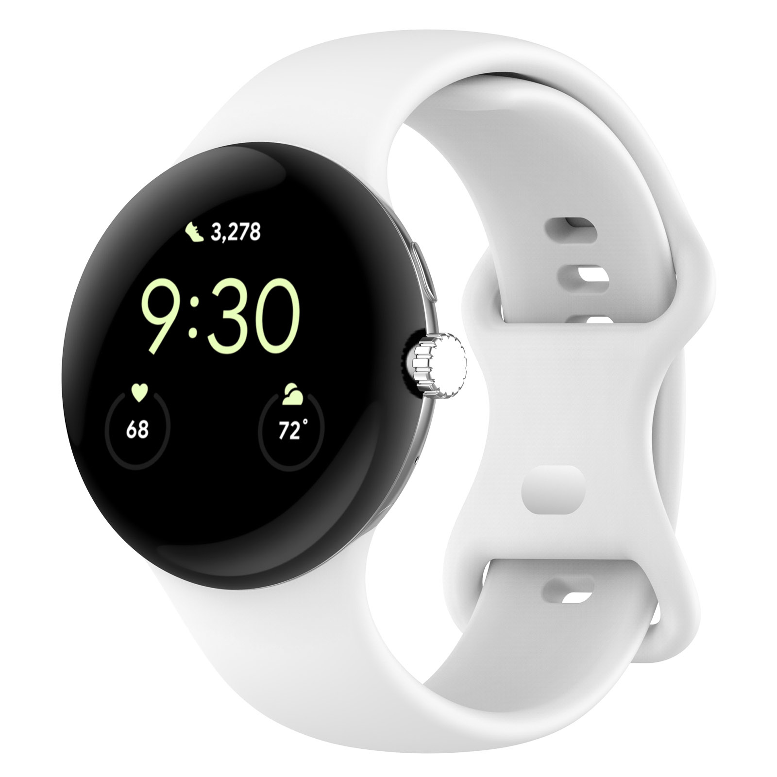 Google Pixel Watch sport band - wit