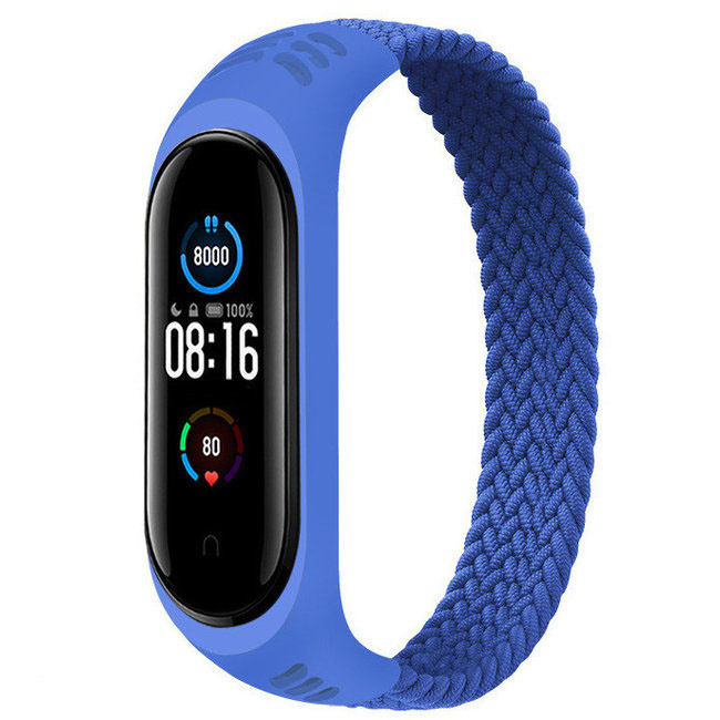 Xiaomi Mi 3/4/5/6 nylon gevlochten solo band - blauw