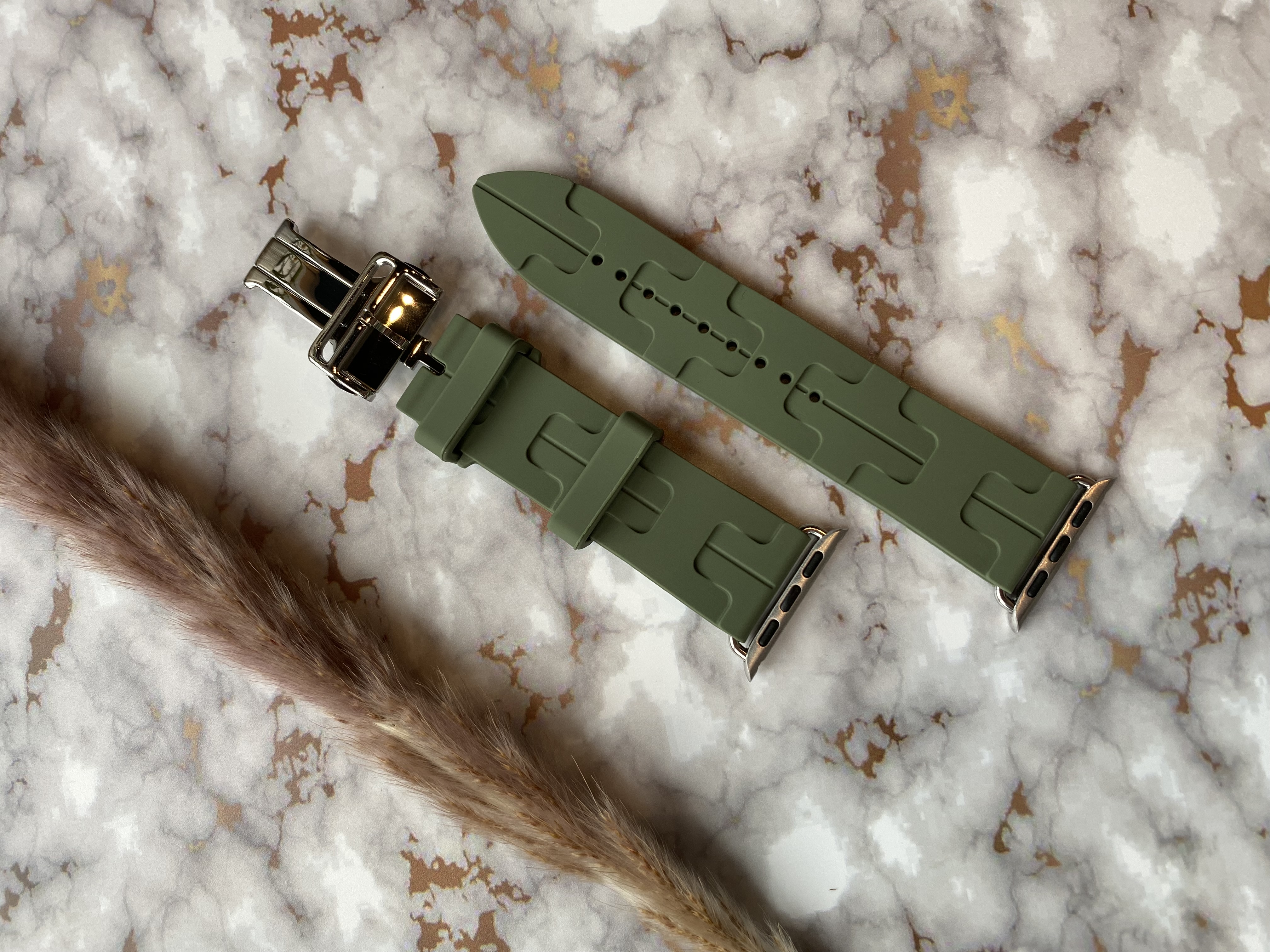 Apple Watch sport Hermès kilim single tour - khaki