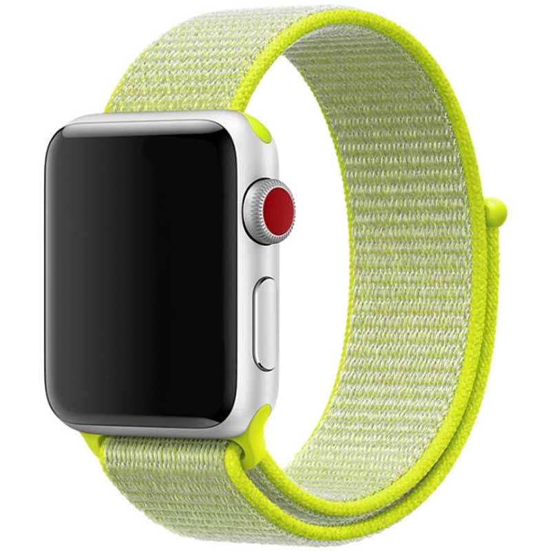 Apple-Watch-nylon-geweven-sport-band-geel-7440849280264-123watches-hoofdfoto