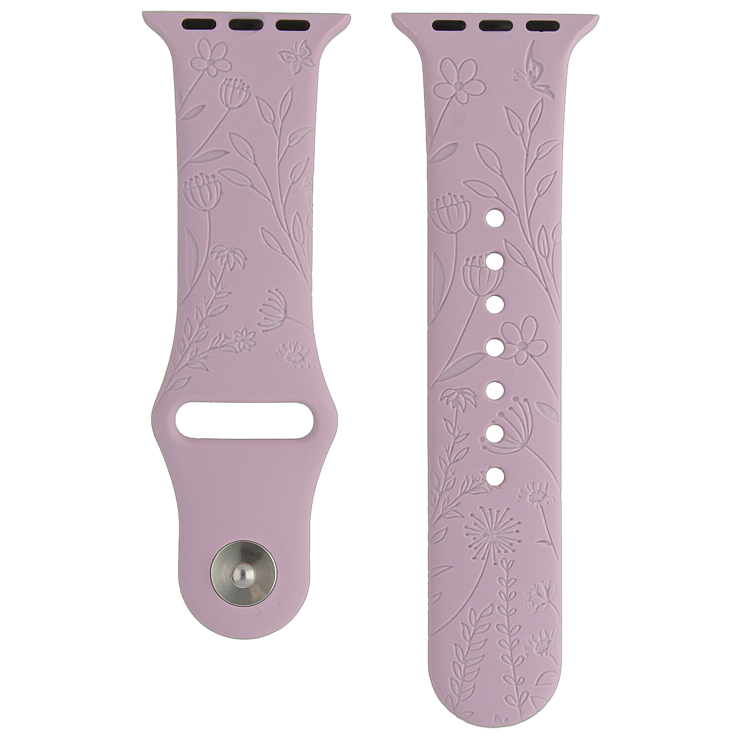 Apple Watch print sport band - bloemen paars