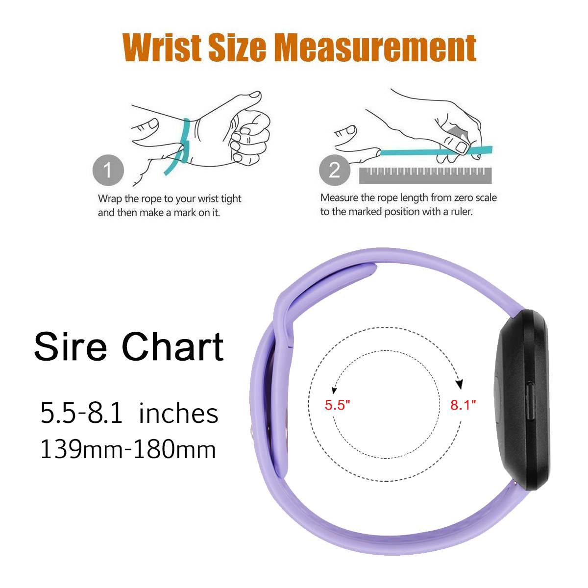 Fitbit Versa siliconen sport band - lichtpaars