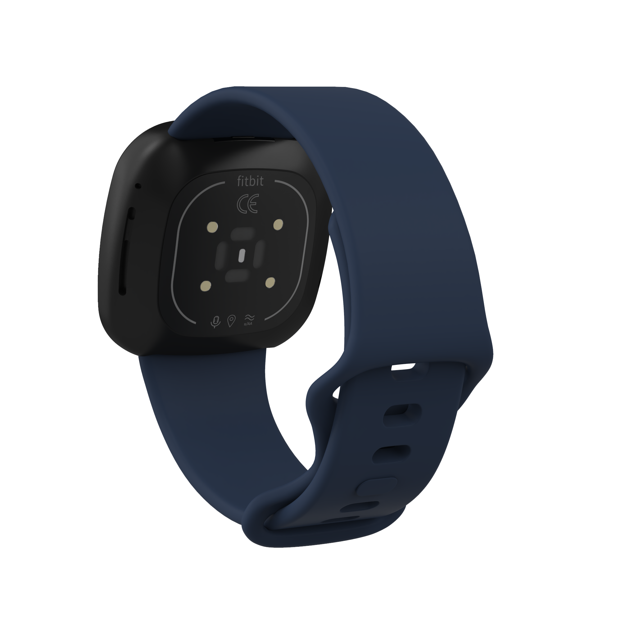 Fitbit Versa 3 / Sense sport band - marineblauw