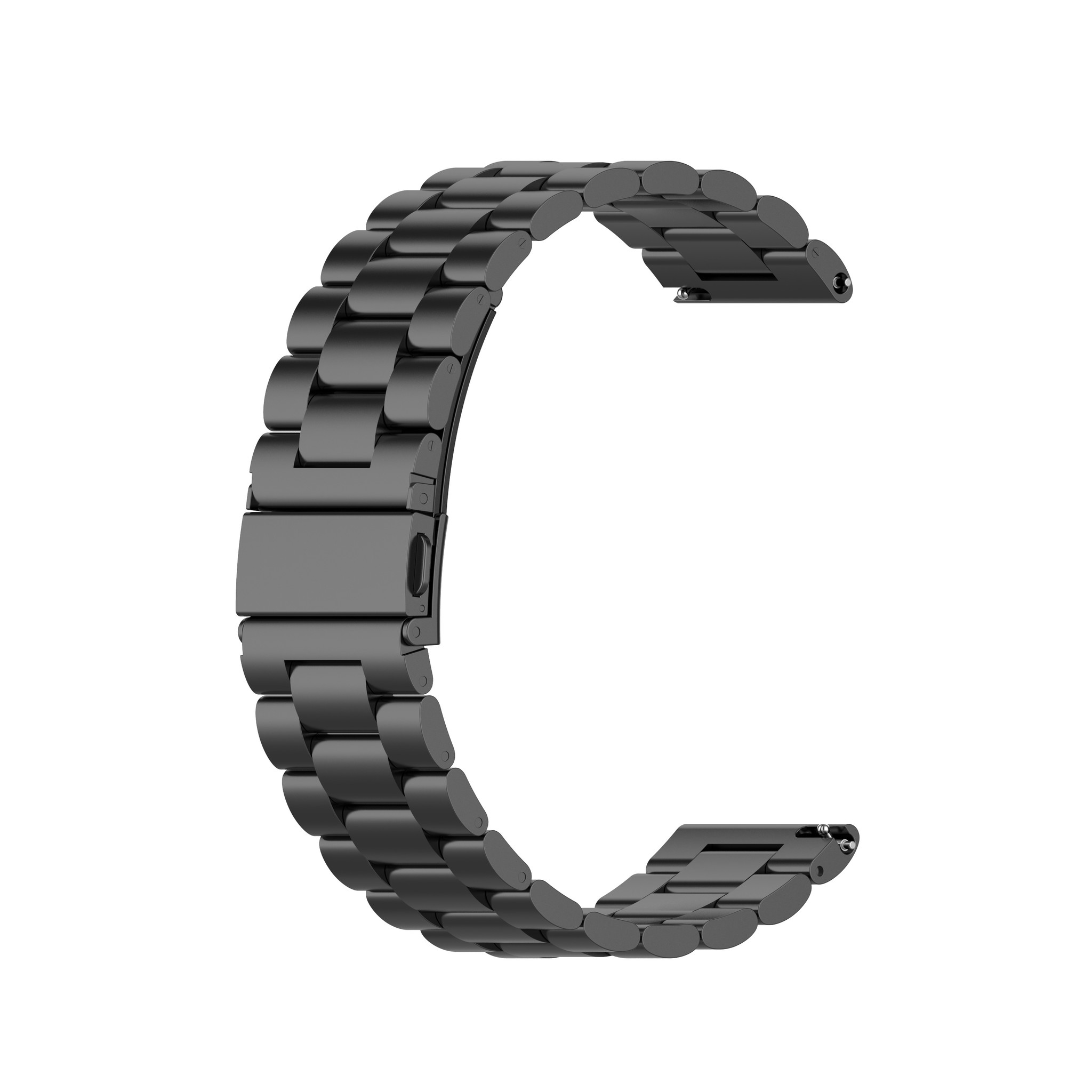 Garmin Vivoactive / Vivomove kralen stalen schakel band - zwart