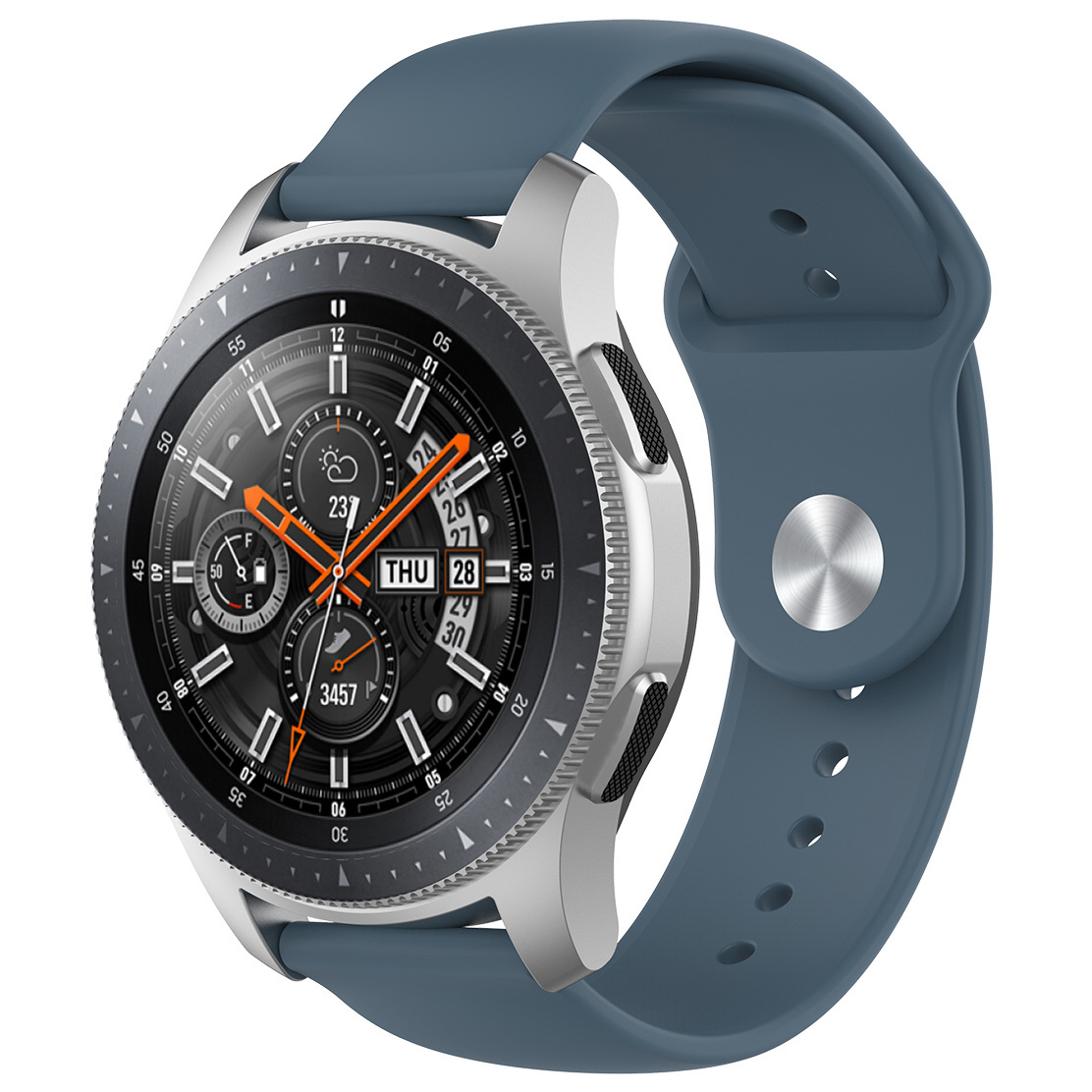 Samsung Galaxy Watch siliconen sport band - leisteen