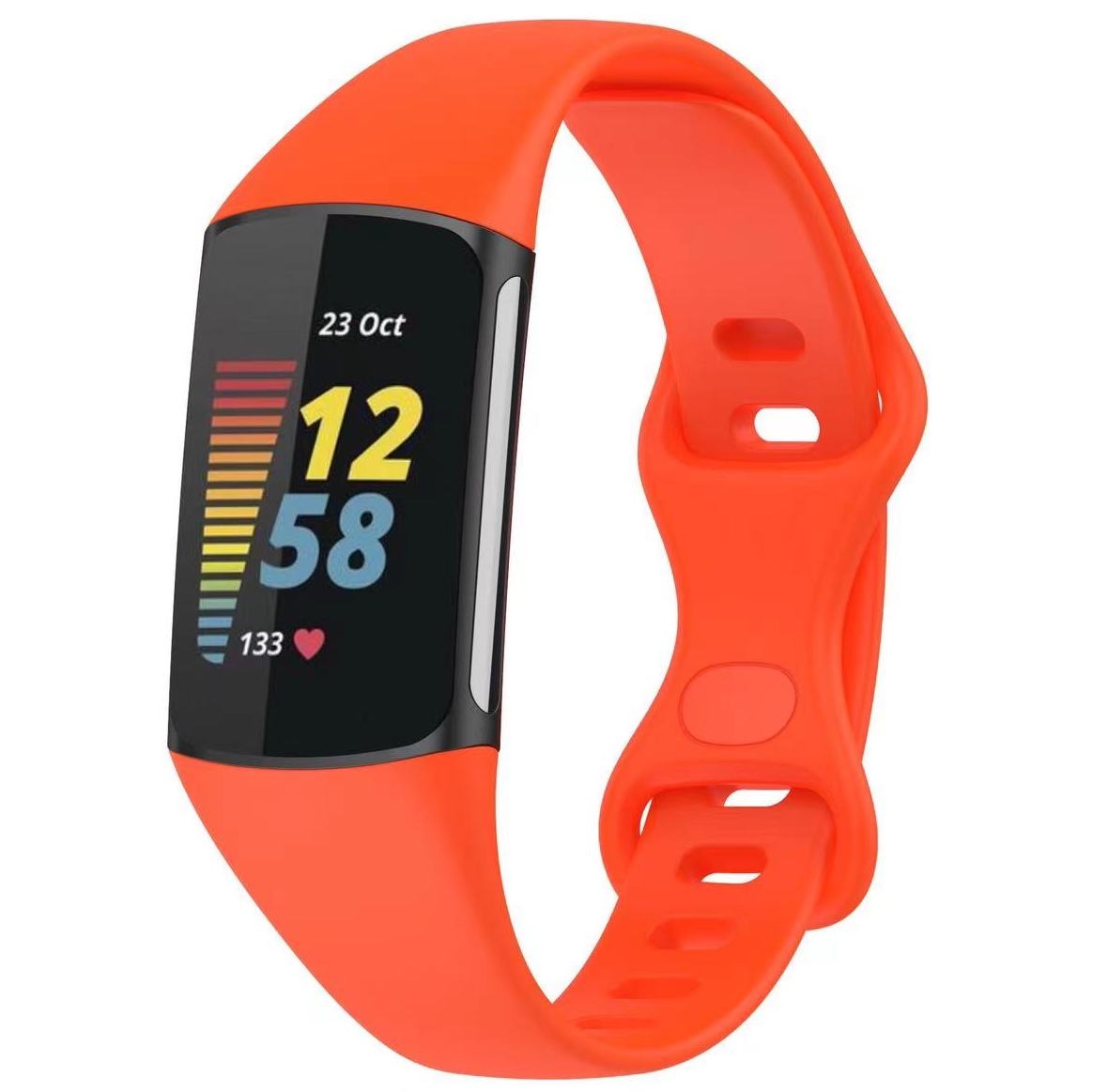 Fitbit Charge 5 sport band - oranje
