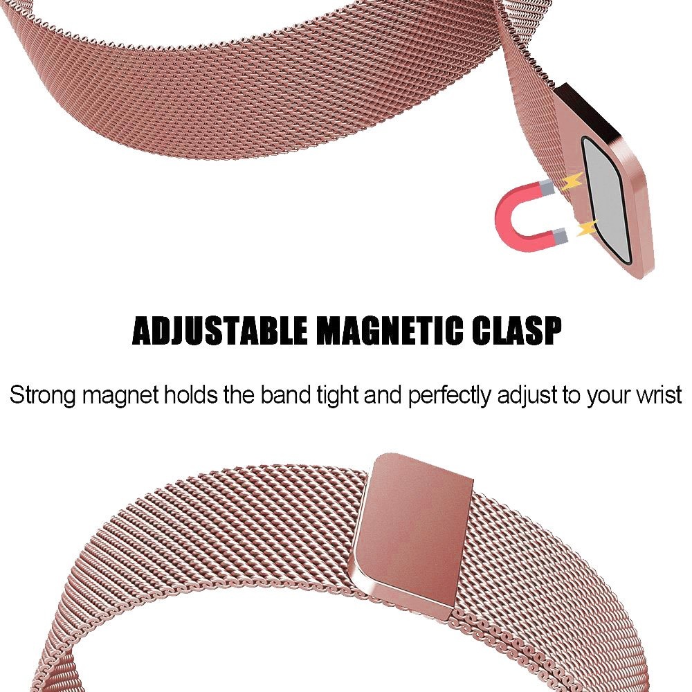 Fitbit Versa milanese band - rose rood