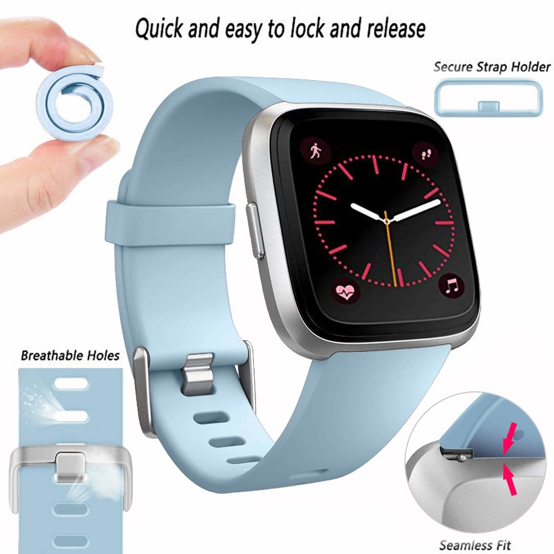 Fitbit Versa sport band - lichtblauw