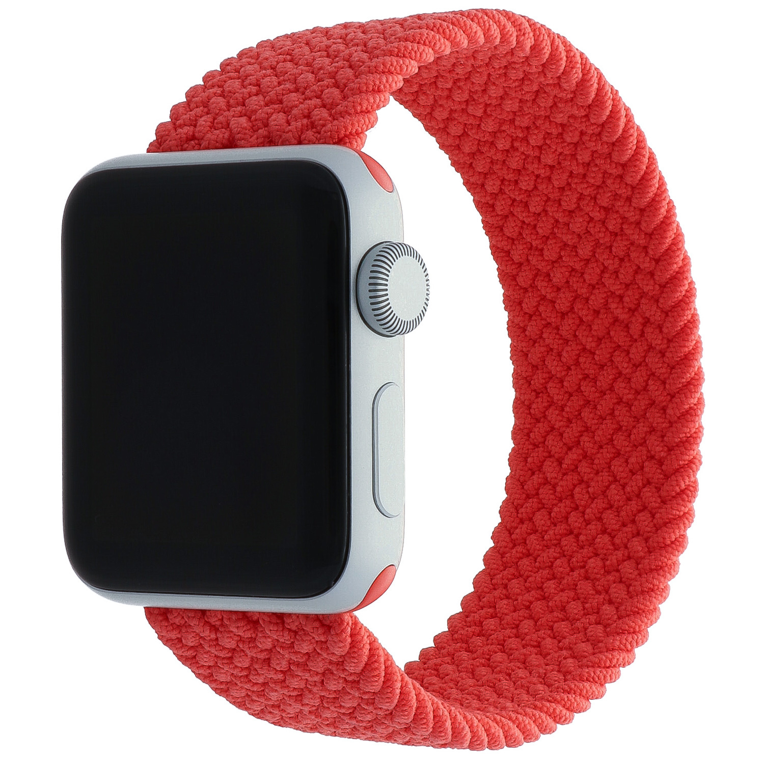 Apple Watch Nylon Gevlochten Solo Band - Electric Oranje