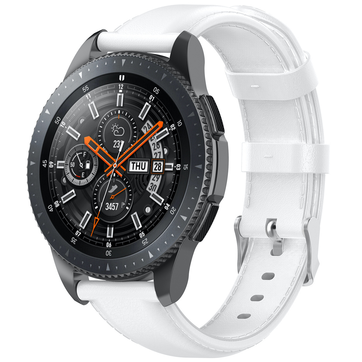 Huawei Watch GT leren band - wit