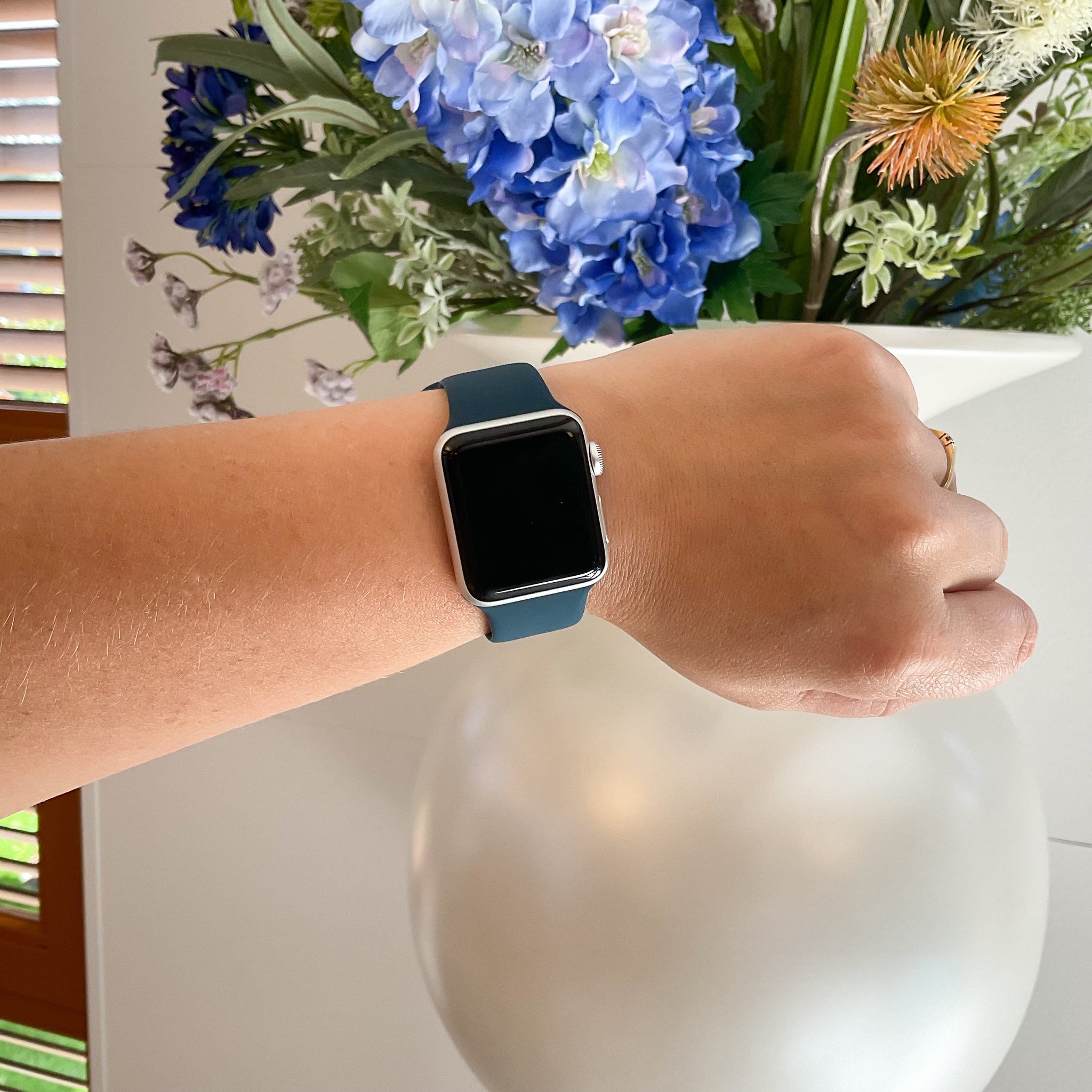 Apple Watch sport band - afgrond blauw