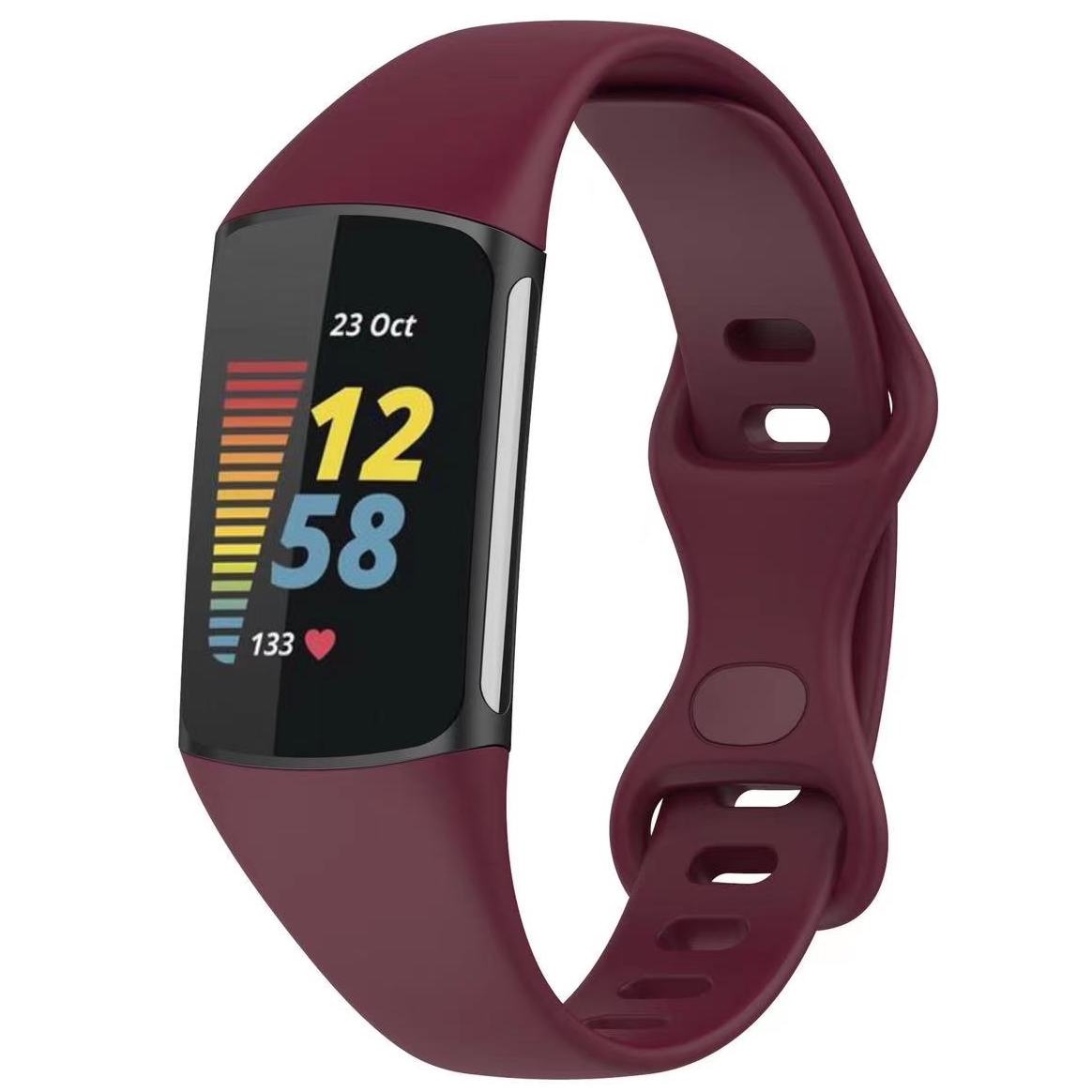 Fitbit Charge 5 sport band - wijnrood