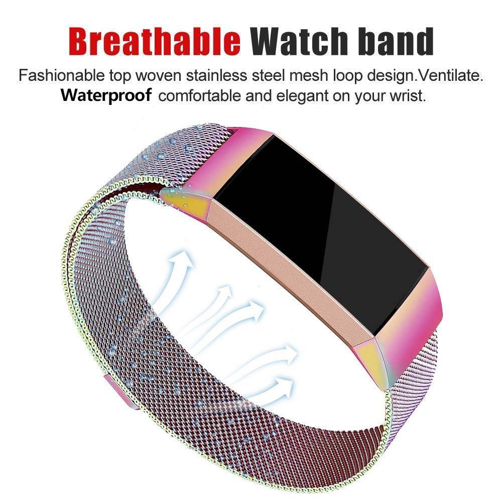 Fitbit Charge 3 & 4 milanese band - colorful