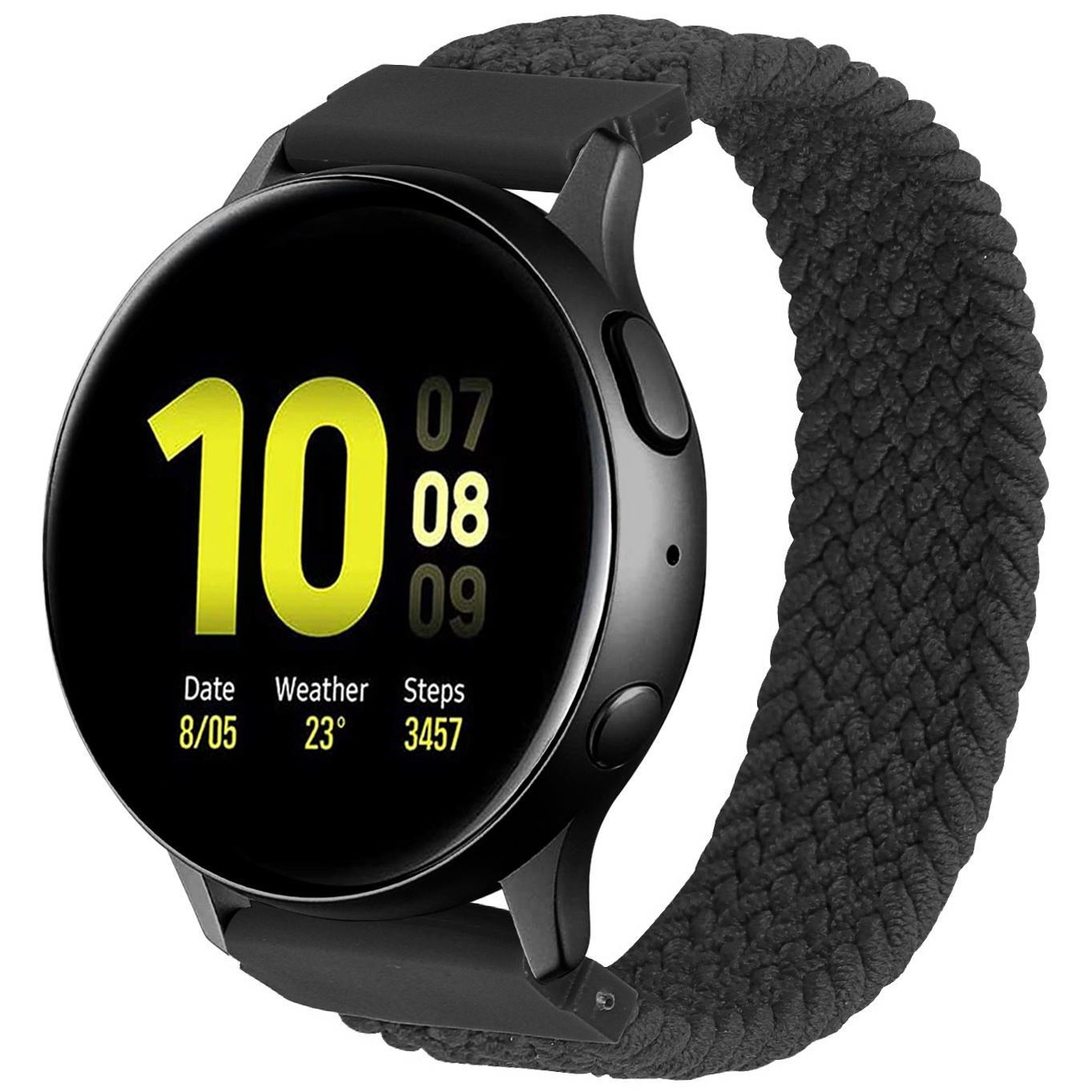 Huawei Watch GT nylon gevlochten solo band - houtskool