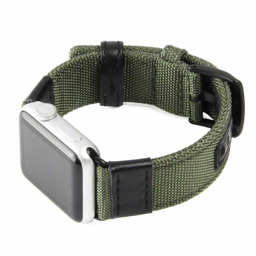Apple-Watch-nylon-military-band-groen-7435110196146-123watches-voorzijde