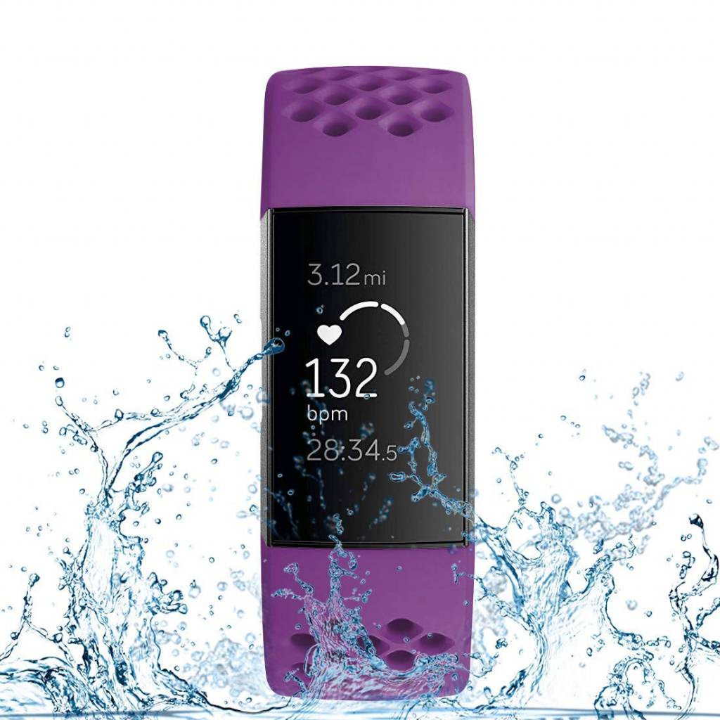 Fitbit Charge 3 & 4 sport point band - donkerpaars