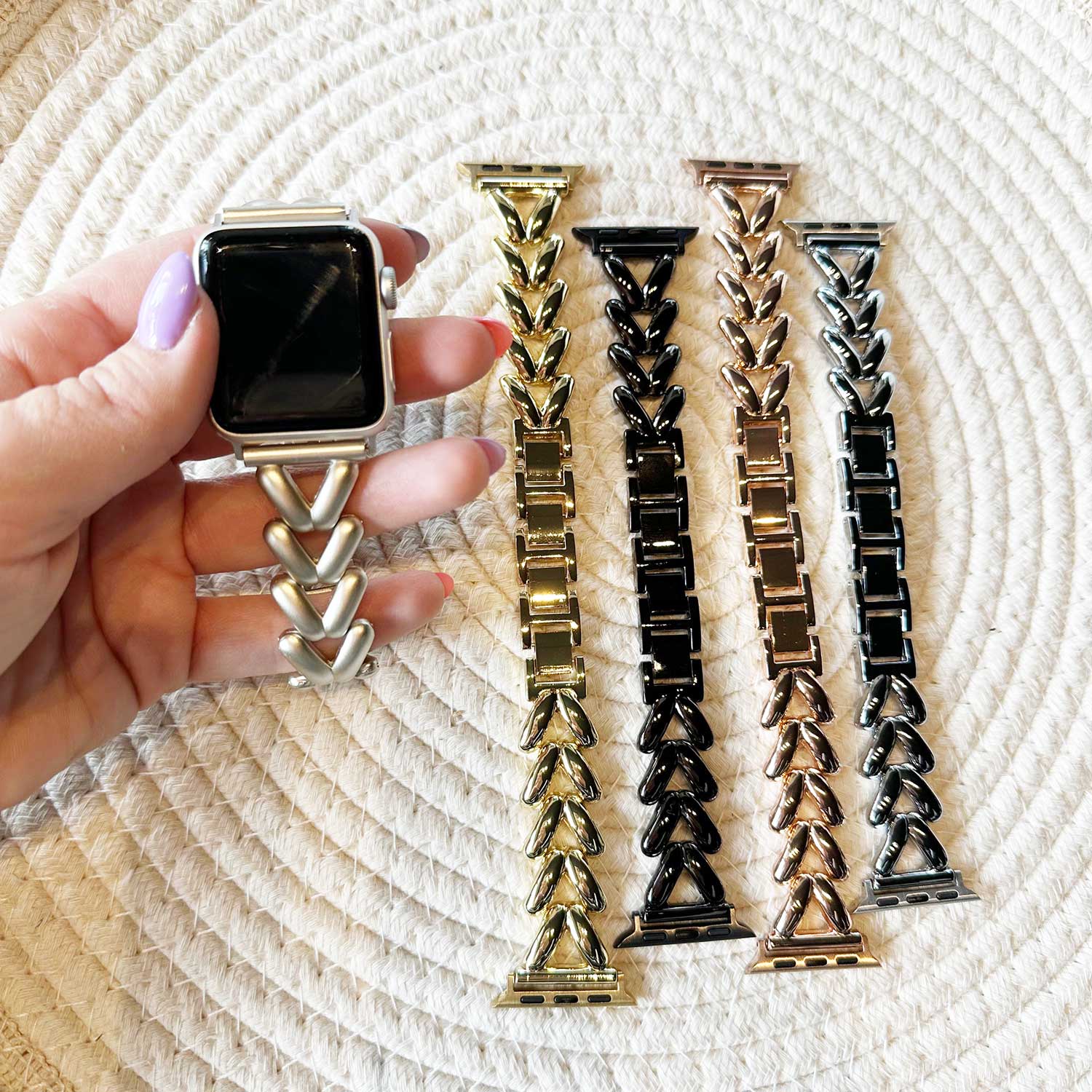 Apple-Watch-hart-stalen-schakel-band-Lisa-rose-goud-7440850189112-123watches-sfeer