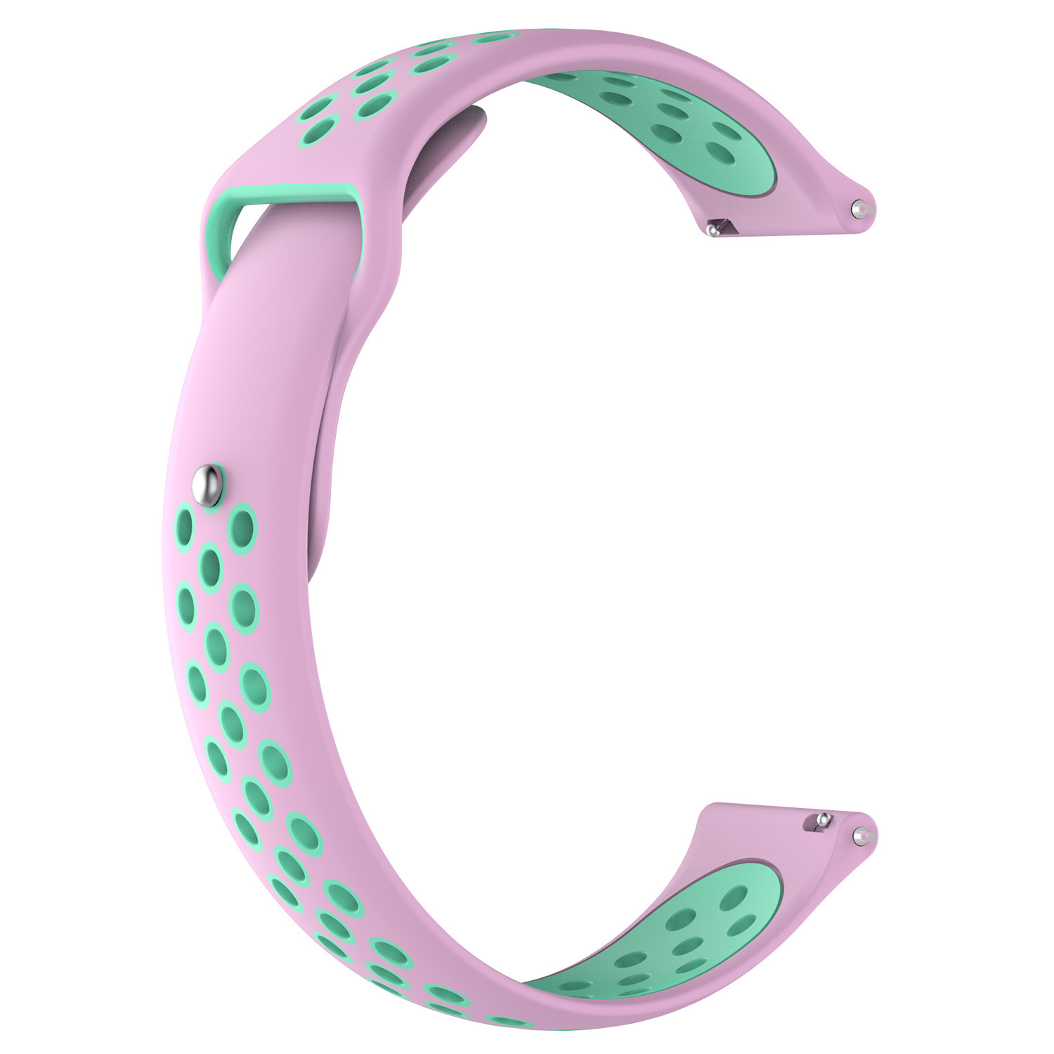 Polar Ignite dubbel sport band - roze groenblauw