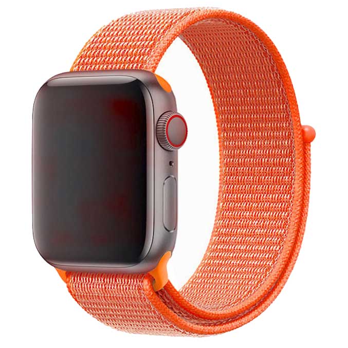 Apple-Watch-nylon-geweven-sport-band-spicy-oranje-7435110167160-123watches-hoofdfoto