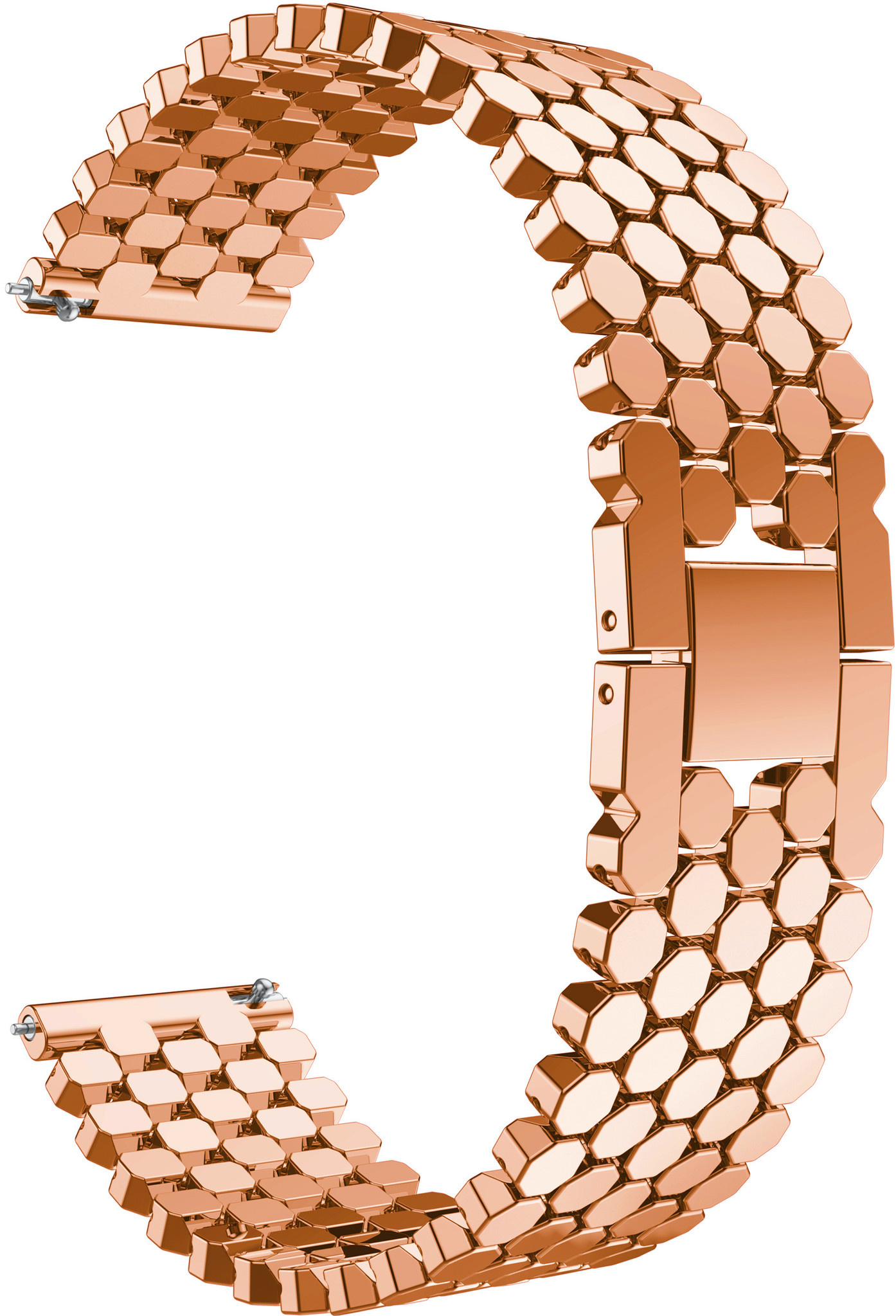 Polar Vantage M / Grit X vis stalen schakel band - rose goud