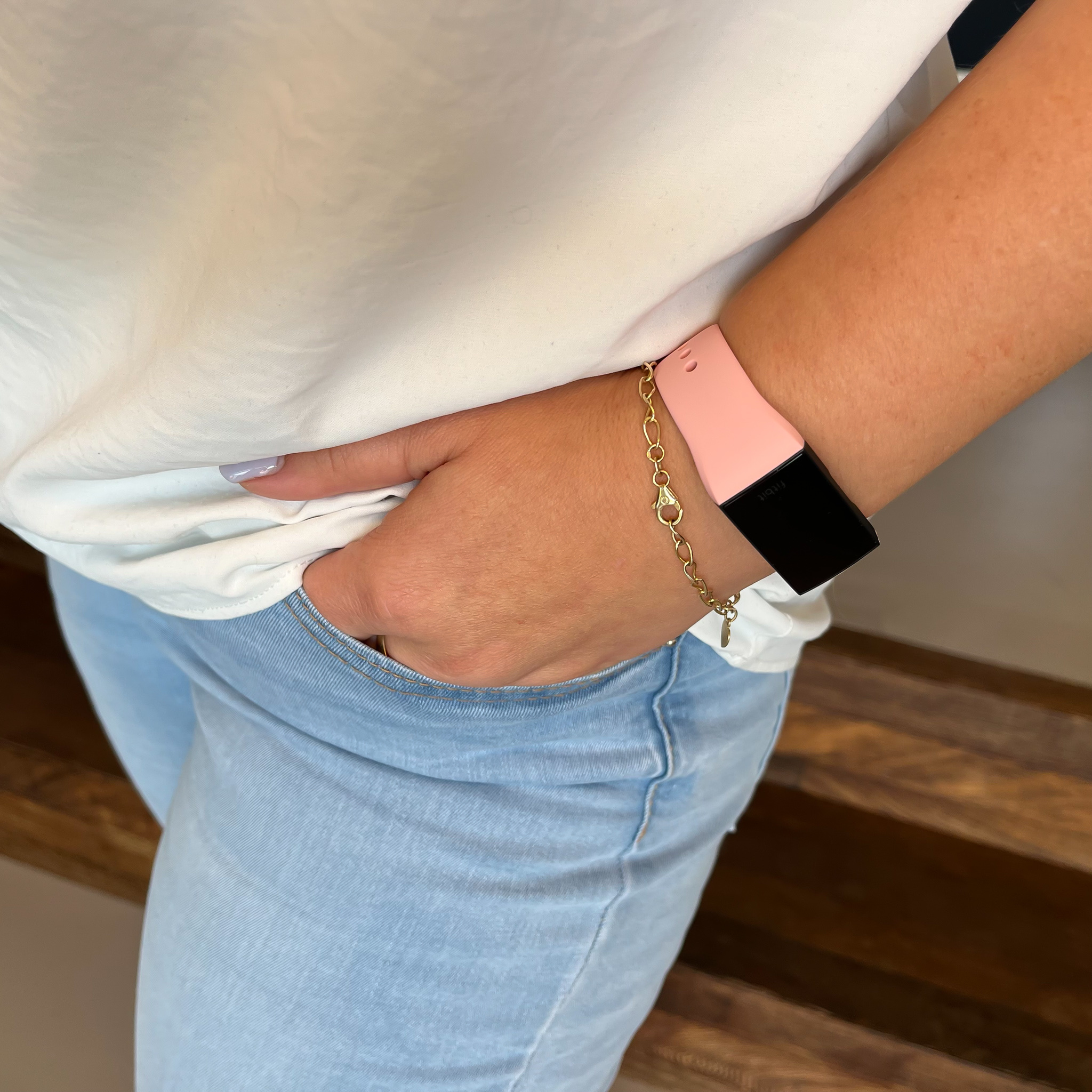 Fitbit Charge 3 & 4 sport band - roze